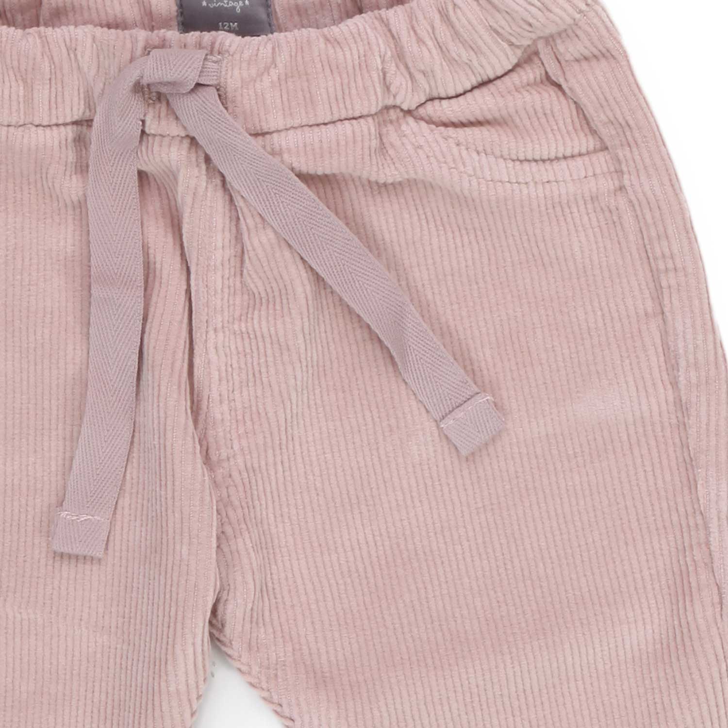 PANTALONE CORDUROY ROSA BIMBA - annameglio.com abbigliamento moda