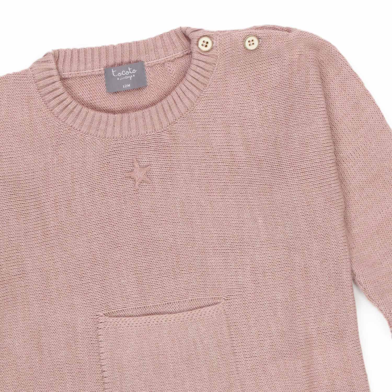 PULLOVER ROSA ANTICO BIMBA - annameglio.com abbigliamento moda