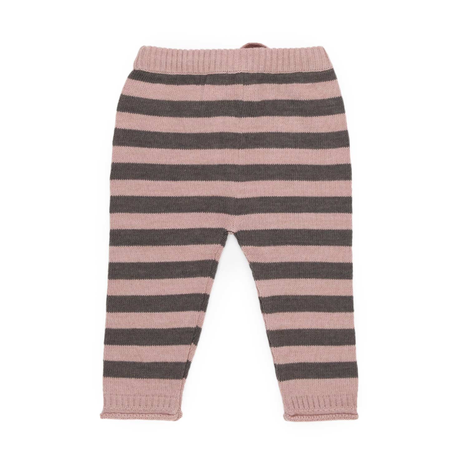 KNITTED LEGGINGS ROSA E GRIGI BIMBA - annameglio.com abbigliamento moda