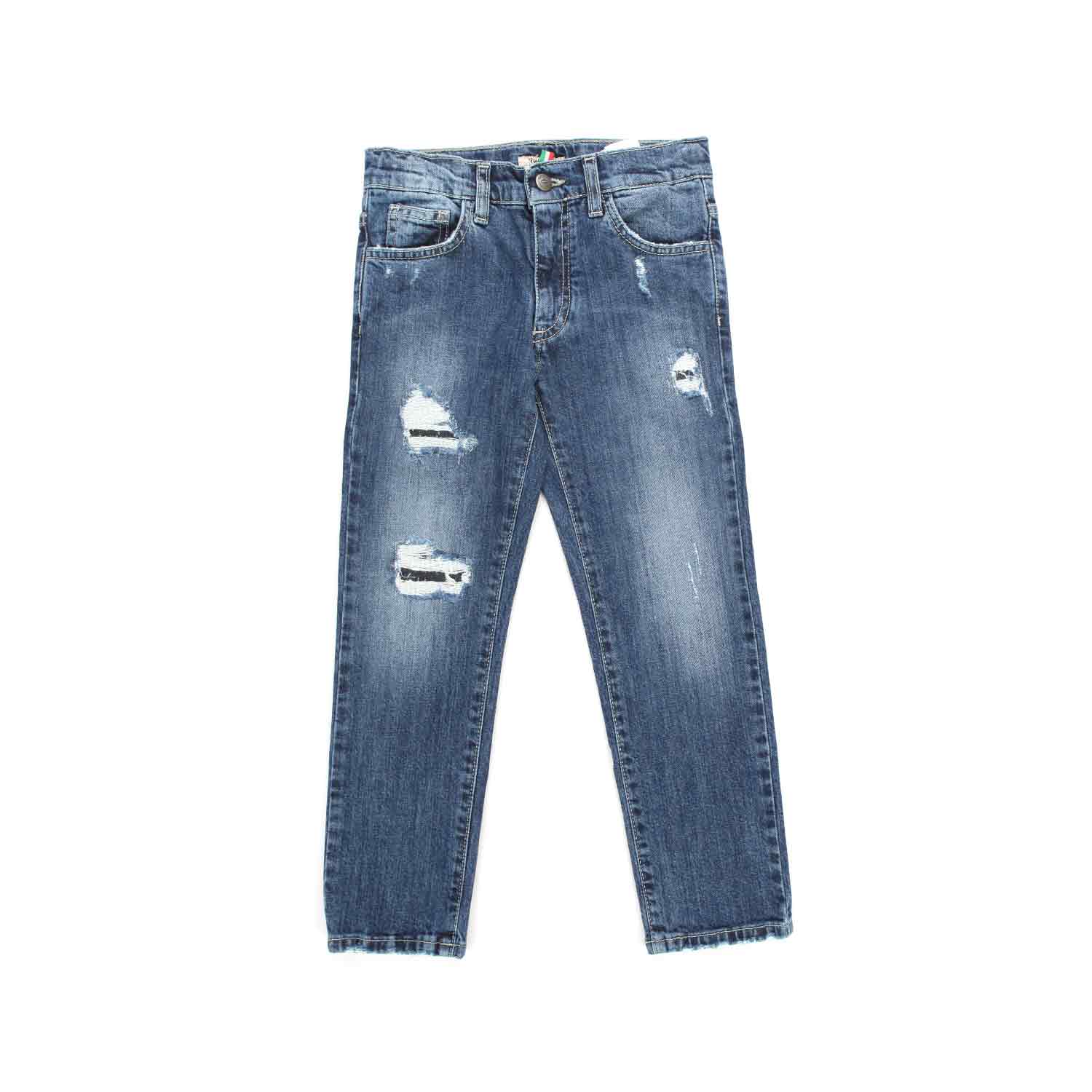 JEANS SLIM STRAPPATI BOY - annameglio.com abbigliamento moda
