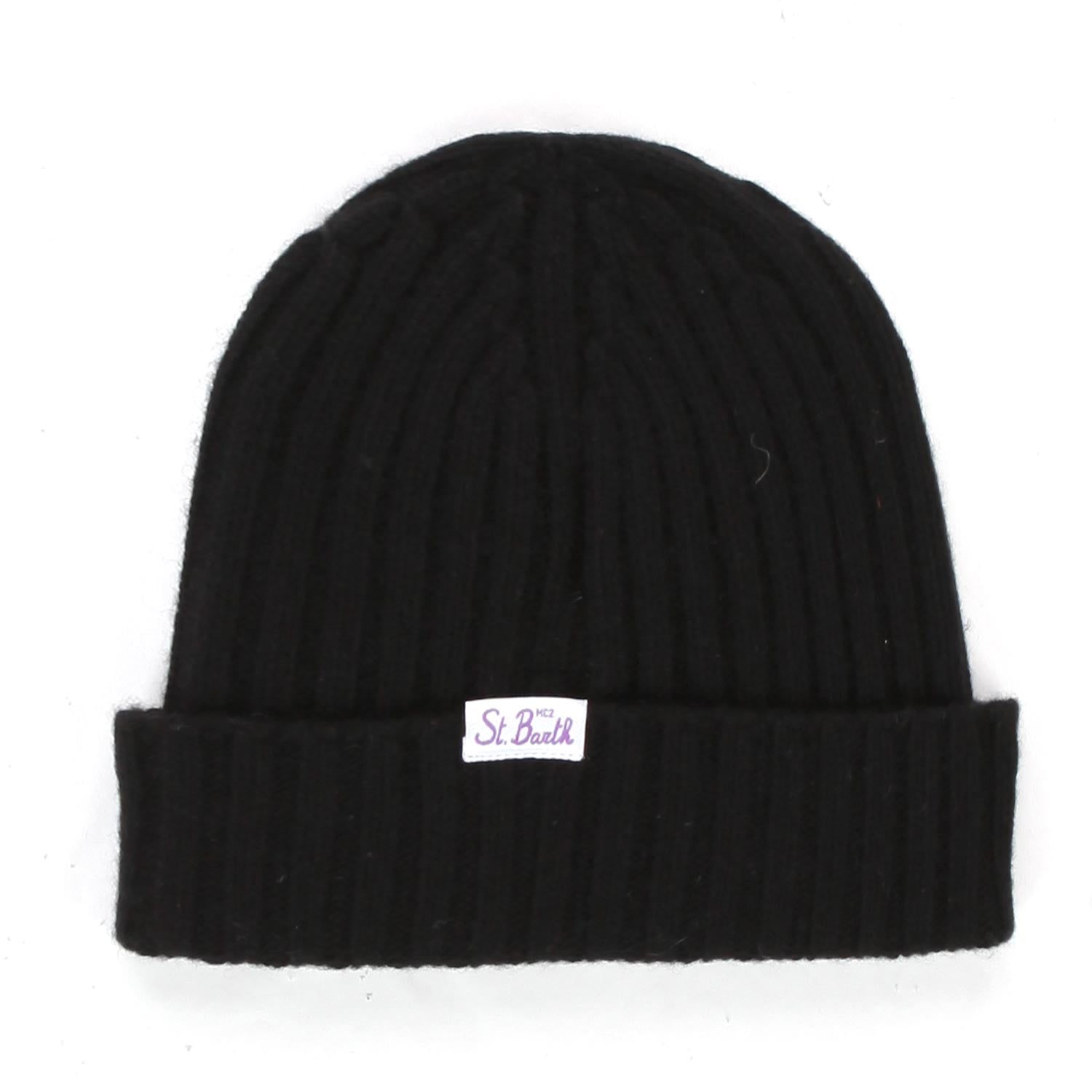 CAPPELLO DI LANA NERO E ORO BAMBINA E TEENAGER - annameglio.com abbigliamento moda