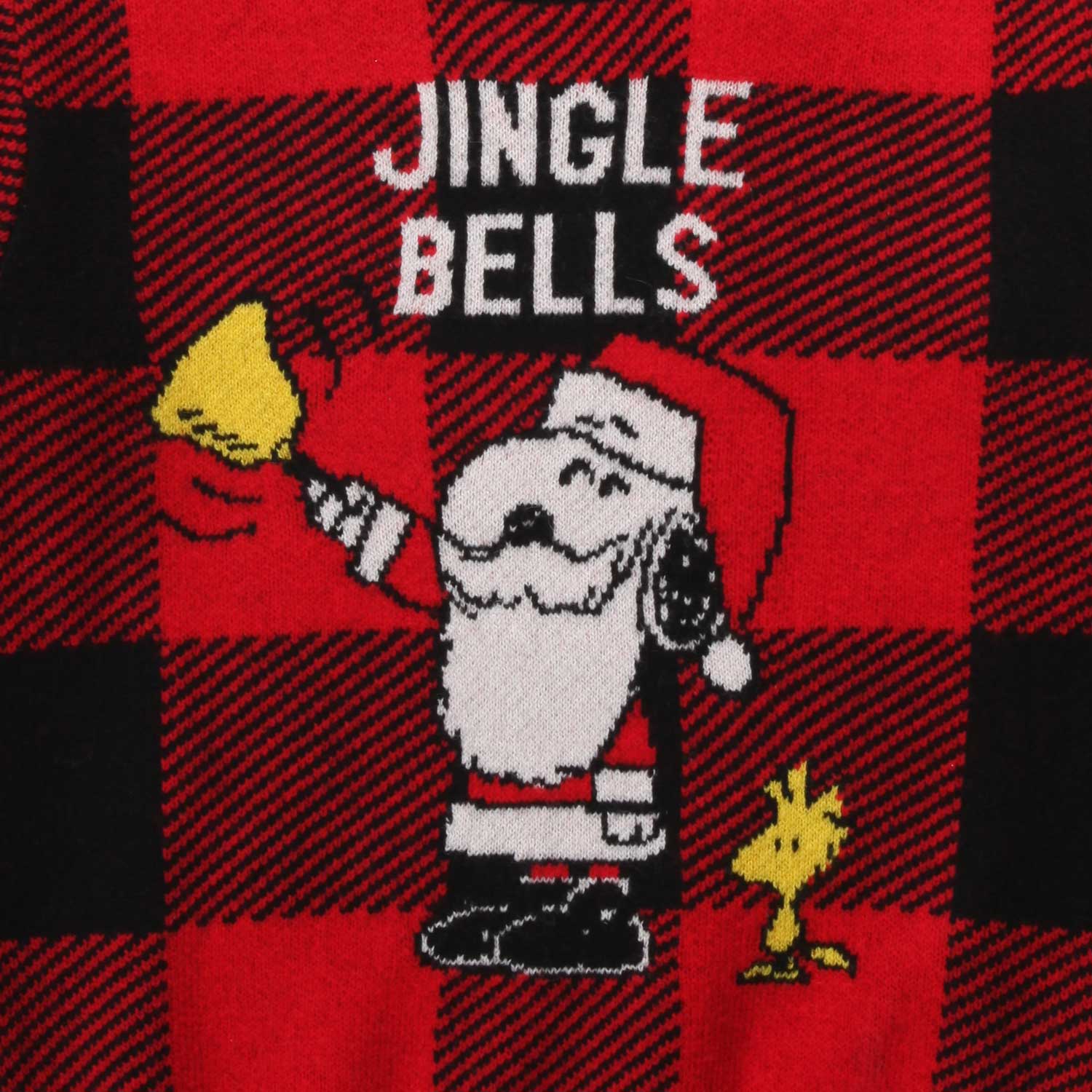 MAGLIONE SNOOPY UNISEX ROSSO E NERO JR E TEEN - annameglio.com abbigliamento moda