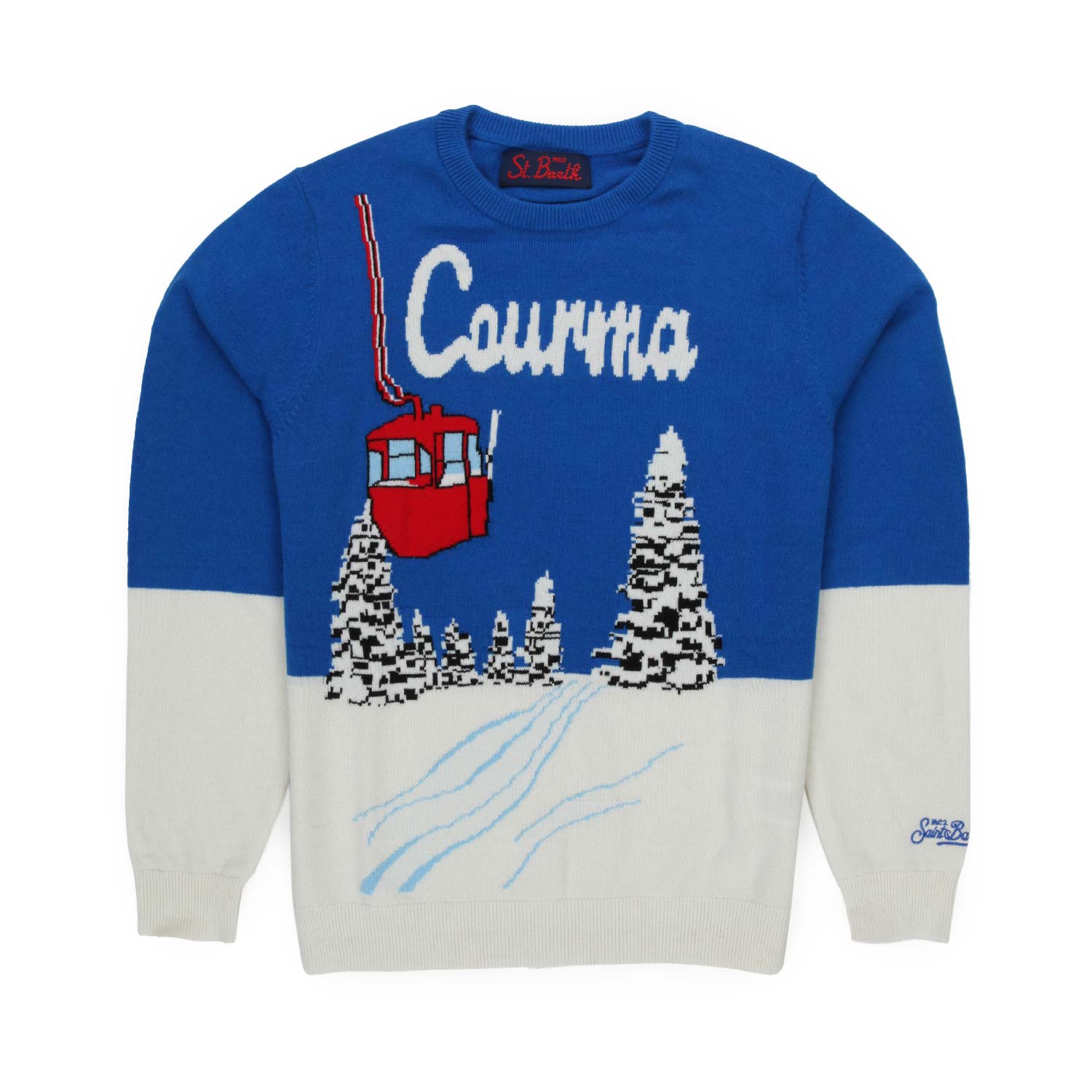 MAGLIONE BIANCO E BLU BAMBINO E TEENAGER - annameglio.com abbigliamento moda