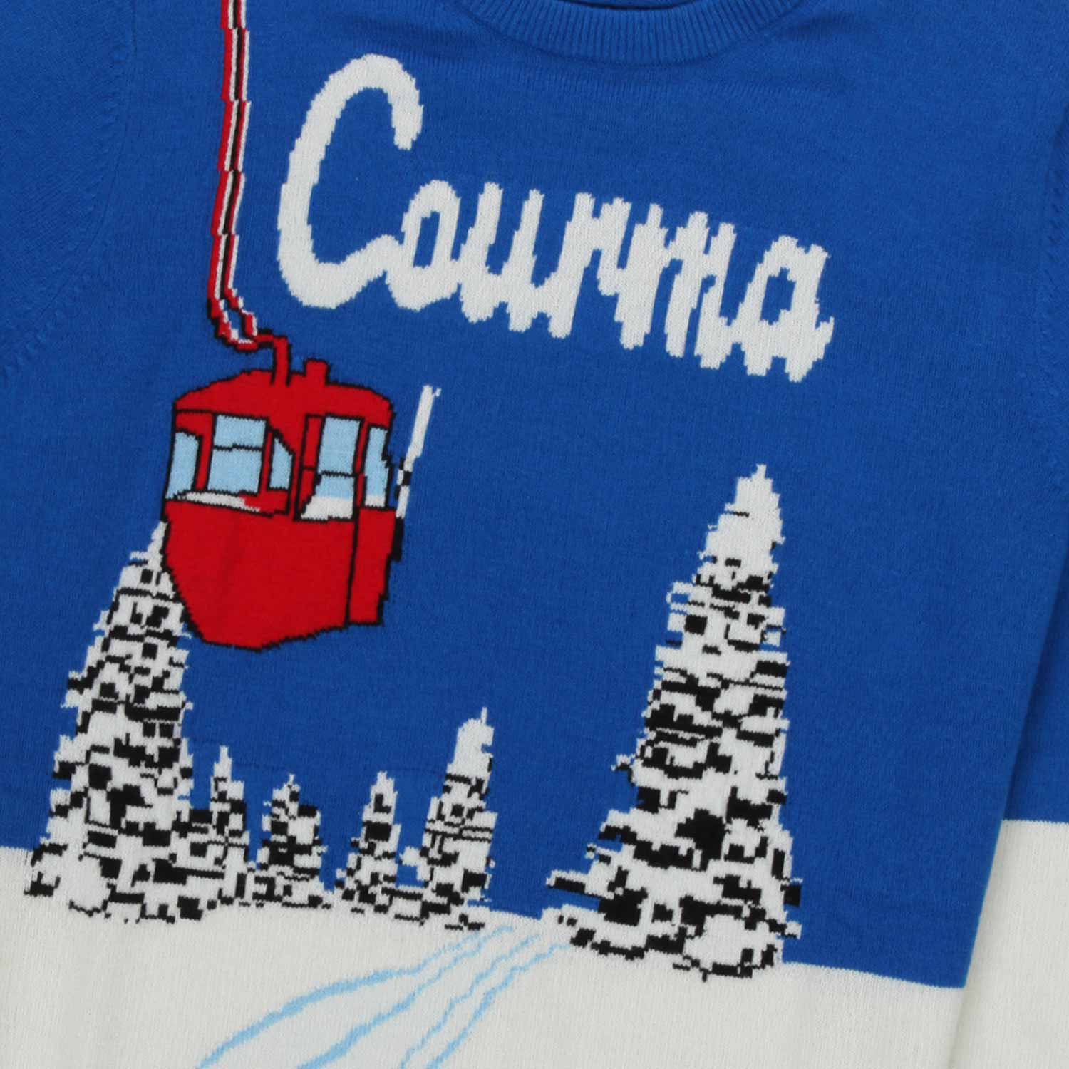 MAGLIONE BIANCO E BLU BAMBINO E TEENAGER - annameglio.com abbigliamento moda