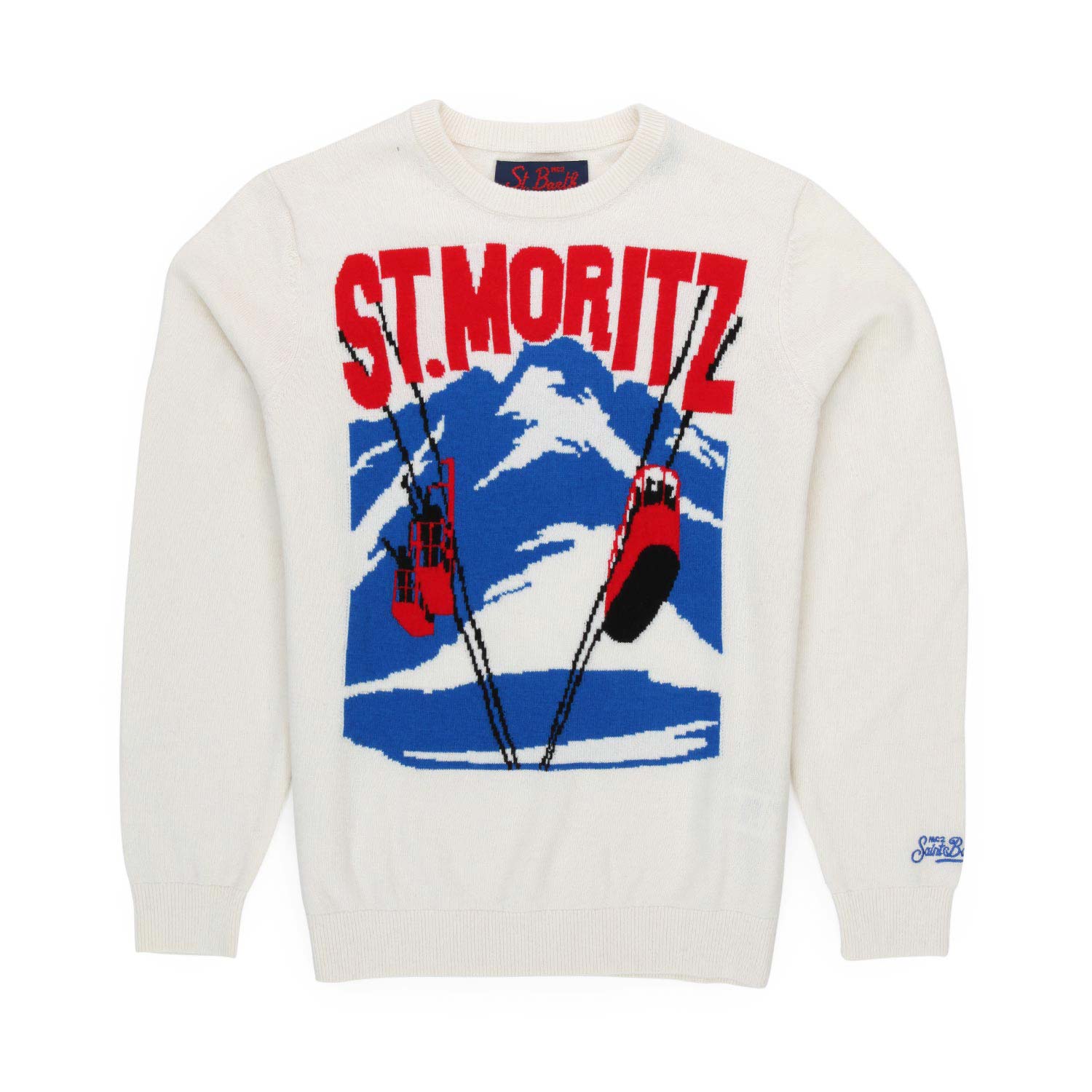 MAGLIONE ST. MORITZ BIANCO BAMBINO E TEENAGER - annameglio.com abbigliamento moda