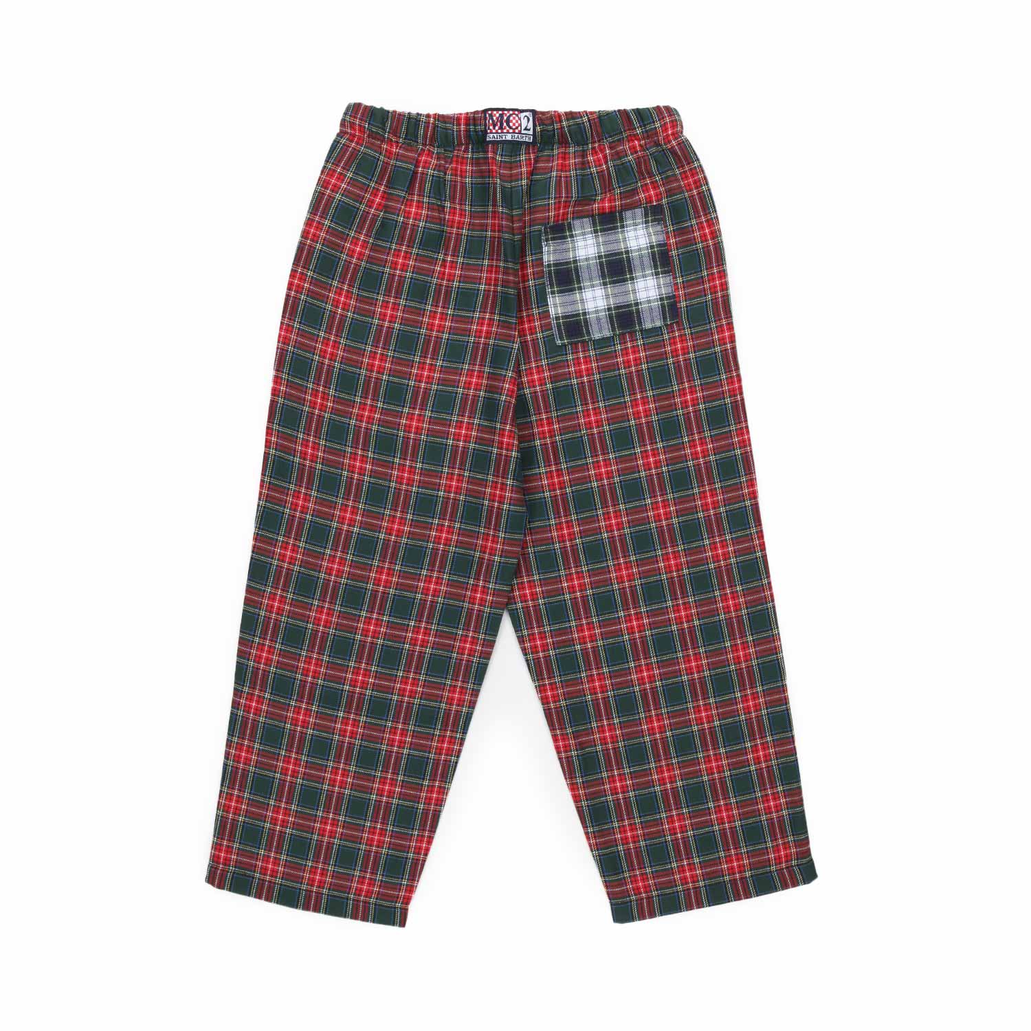PANTALONE UNISEX ROSSO E VERDE BAMBINO - annameglio.com abbigliamento moda