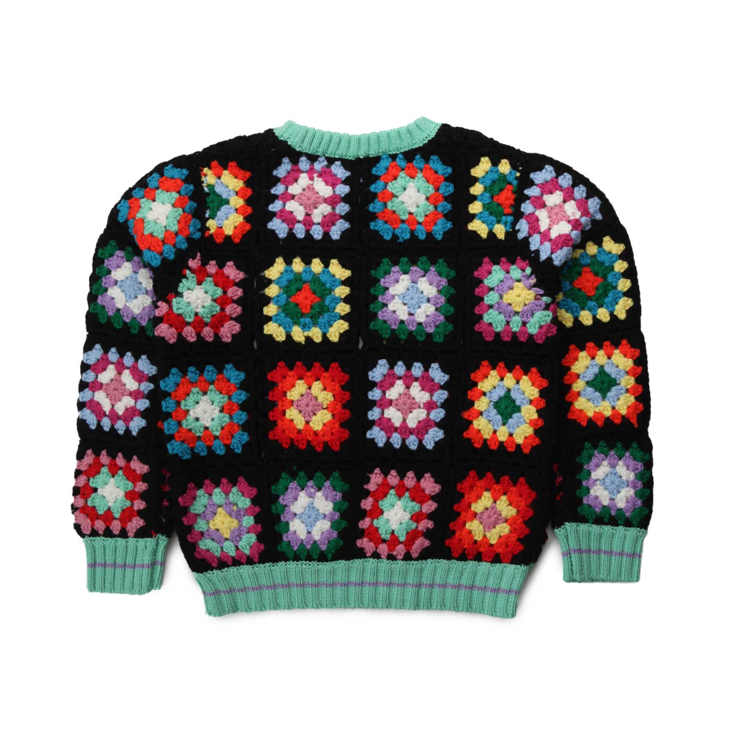 MAGLIONE NERO E MULTICOLOR BAMBINA E TEENAGER - annameglio.com abbigliamento moda