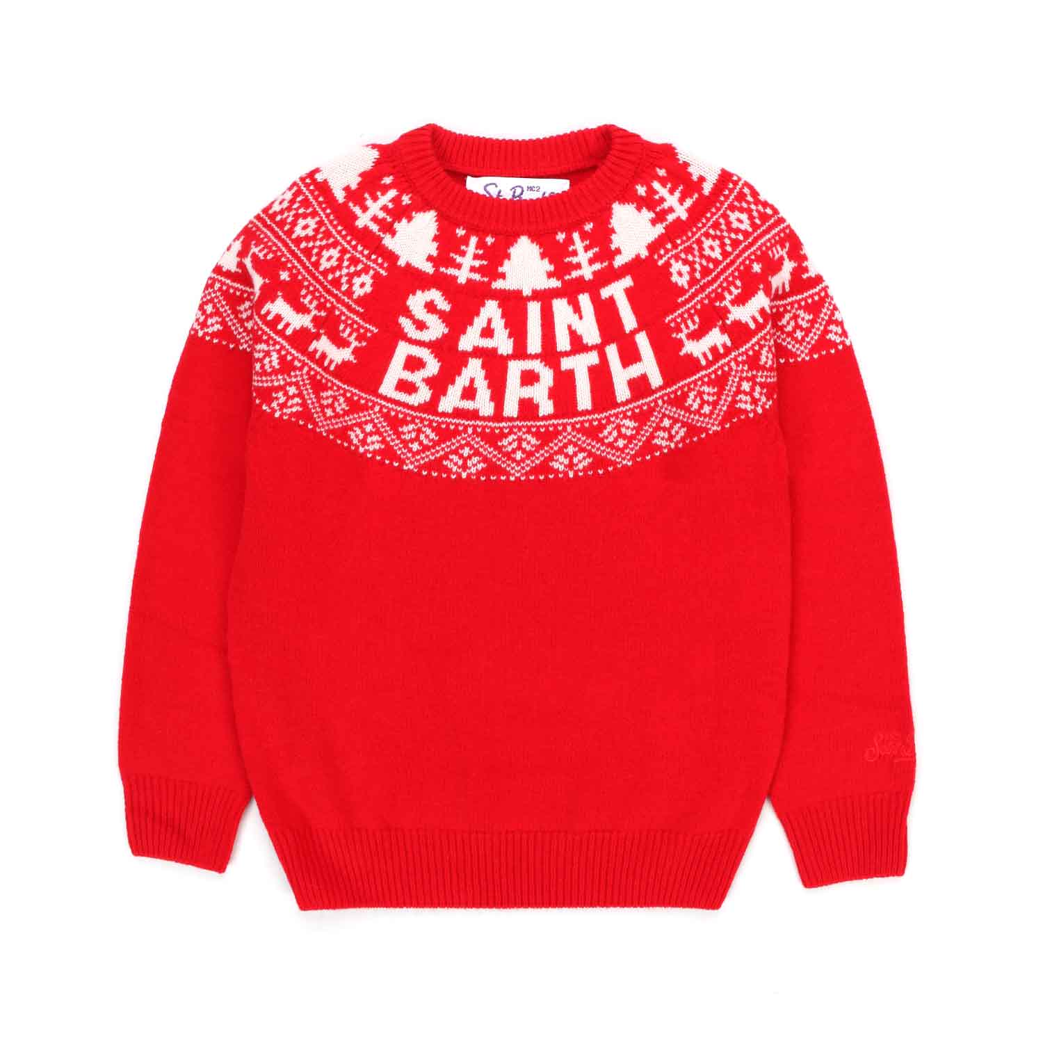 MAGLIONE NATALIZIO ROSSO BAMBINA E TEEN - annameglio.com abbigliamento moda