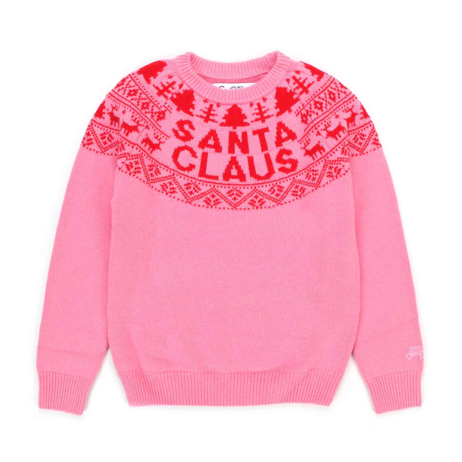 MAGLIONE NATALIZIO ROSA BAMBINA E TEEN - annameglio.com abbigliamento moda