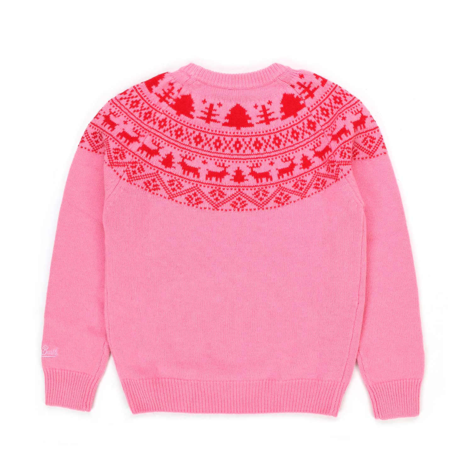 MAGLIONE NATALIZIO ROSA BAMBINA E TEEN - annameglio.com abbigliamento moda