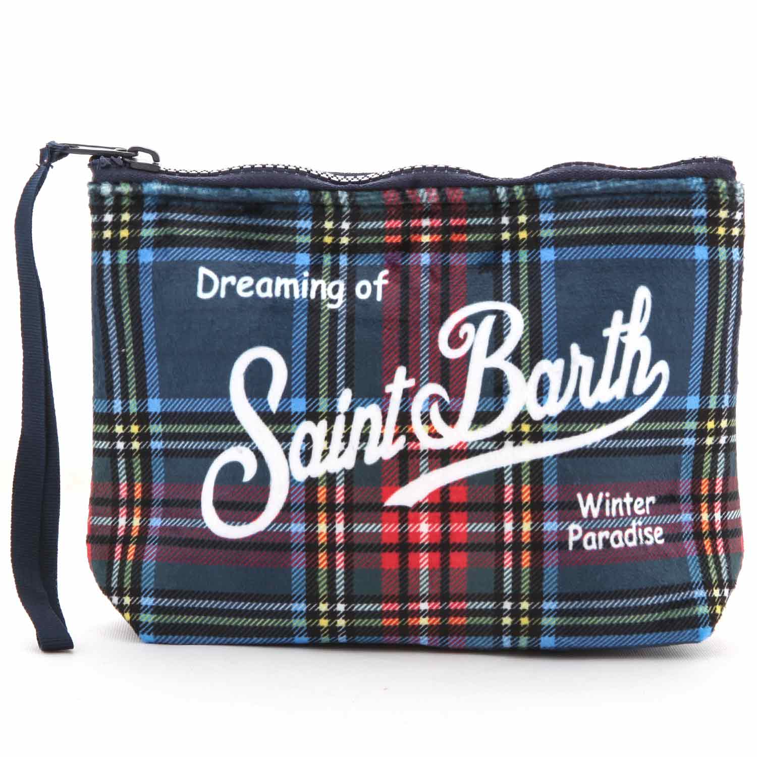 POCHETTE BLU SCOZZESE GIRL - annameglio.com abbigliamento moda