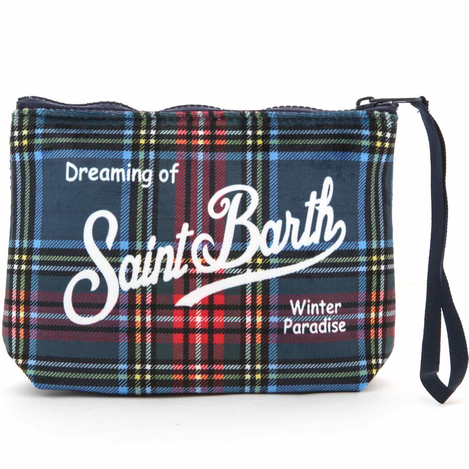 POCHETTE BLU SCOZZESE GIRL - annameglio.com abbigliamento moda