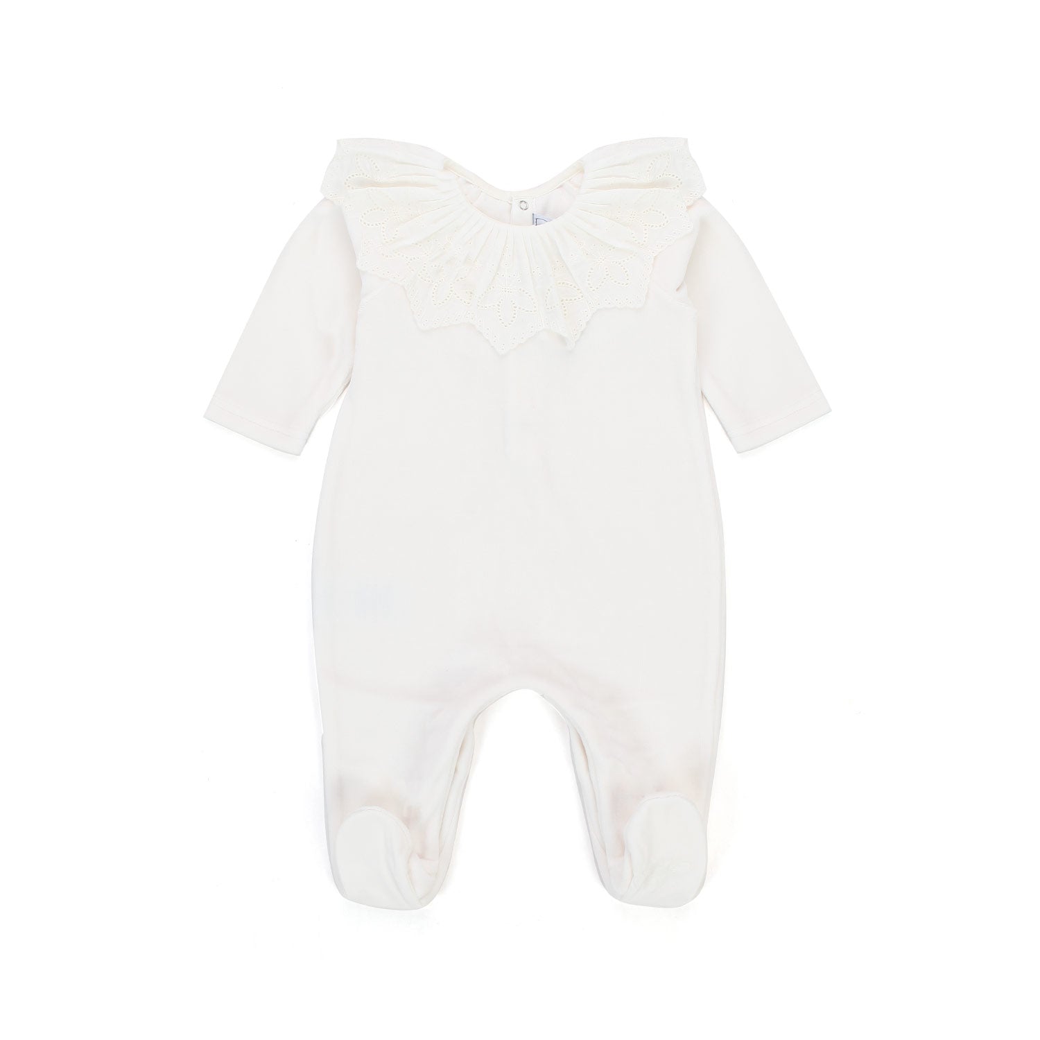 TUTINA BIANCA IN COTONE NEONATA - annameglio.com abbigliamento moda