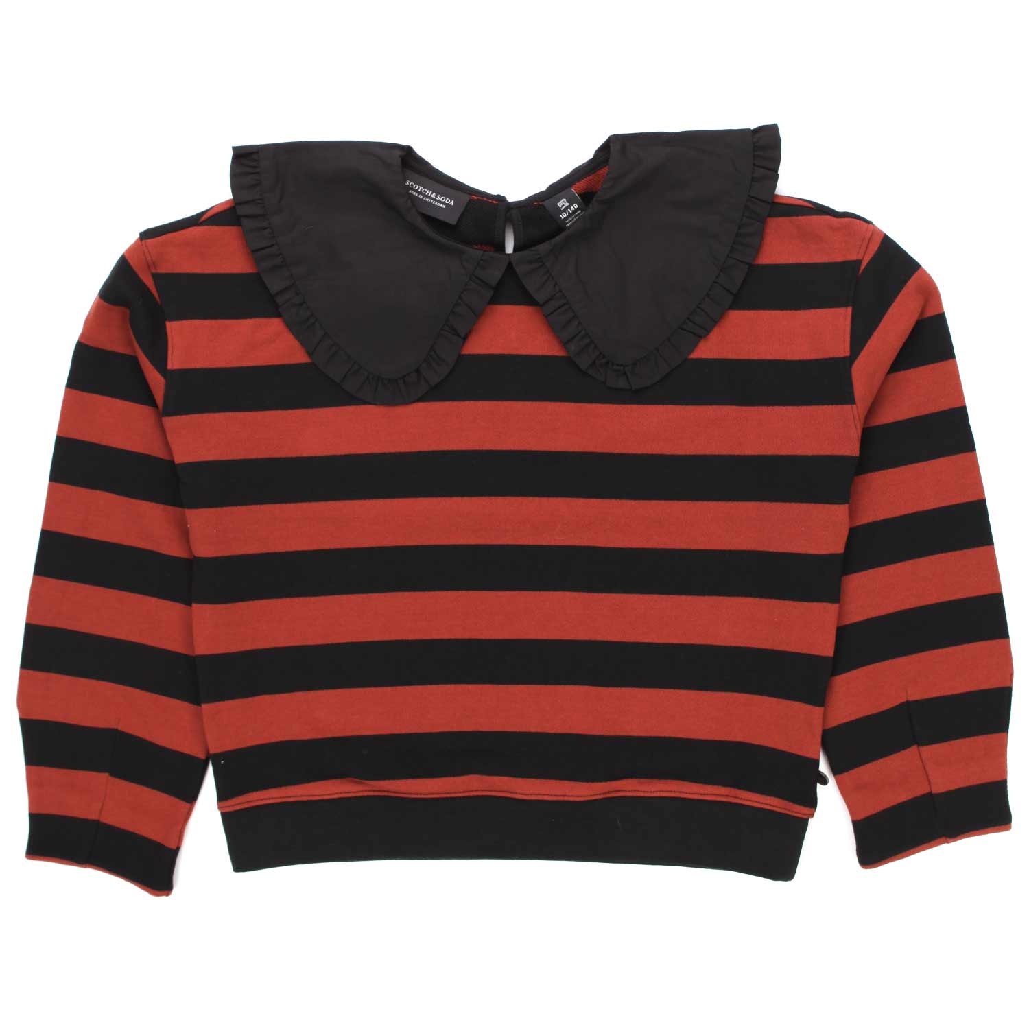 FELPA NERA E RUGGINE BAMBINA E TEENAGER - annameglio.com abbigliamento moda