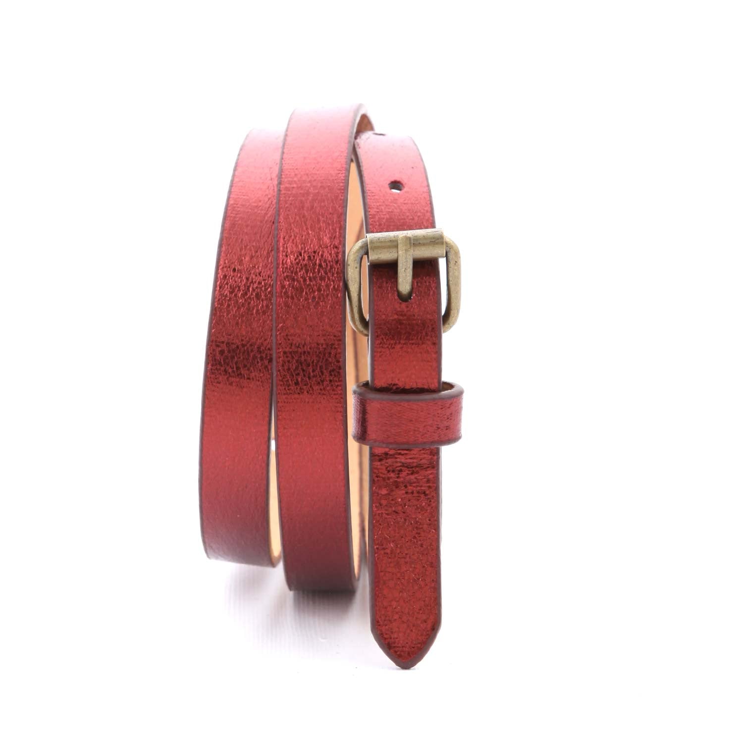 CINTURA ROSSO MATTONE BAMBINA E TEENAGER - annameglio.com abbigliamento moda