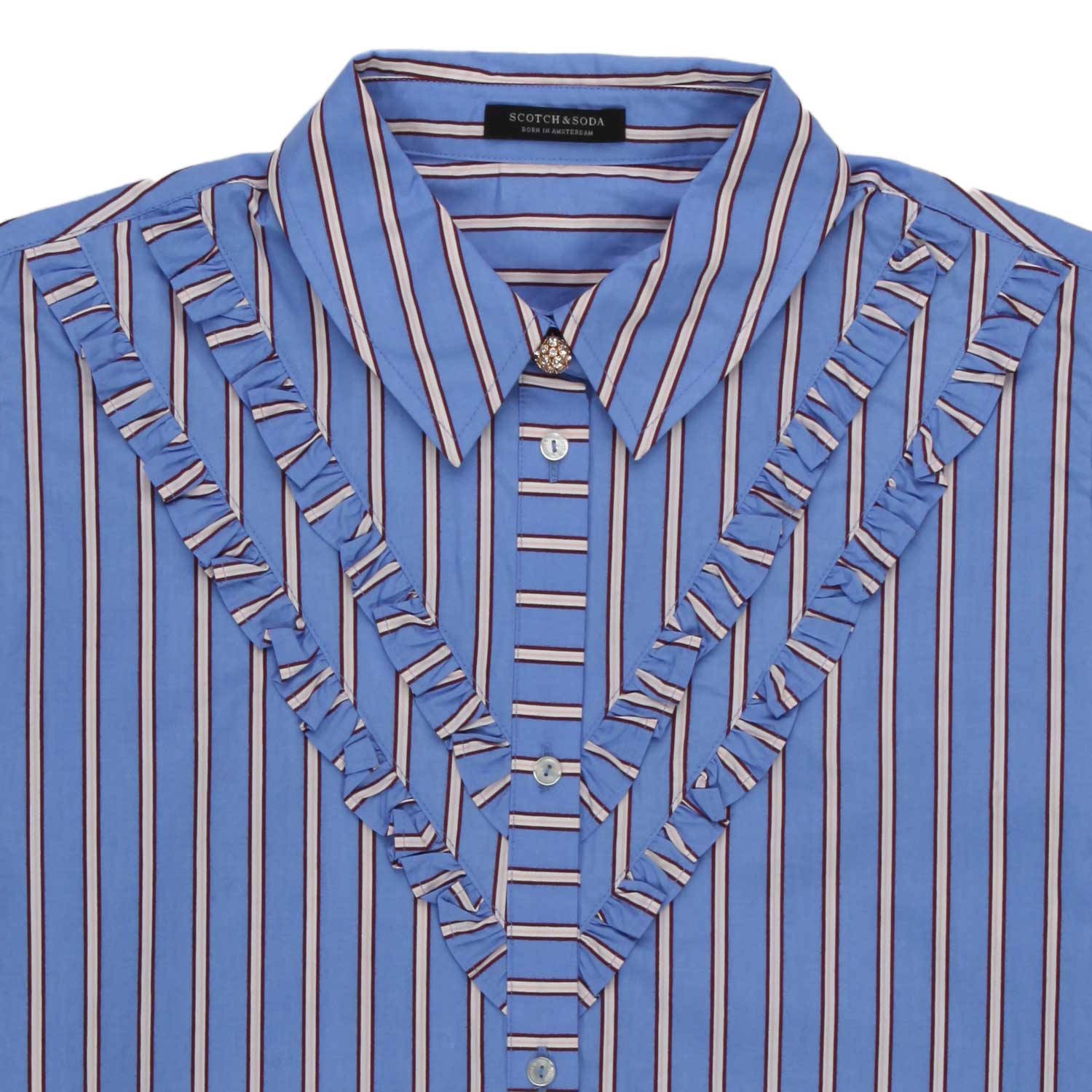 CAMICIA AZZURRA BAMBINA TEEN - annameglio.com abbigliamento moda