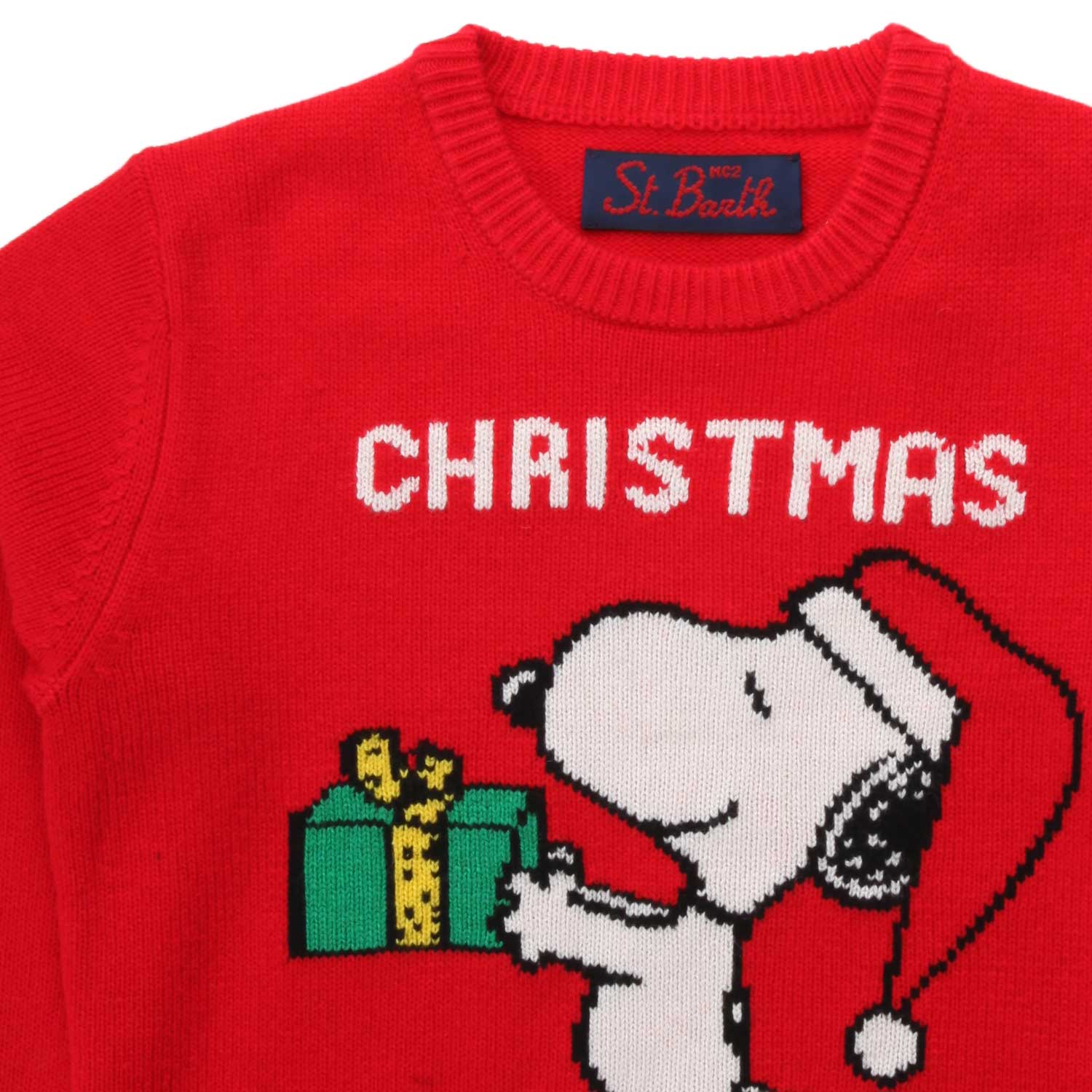 MAGLIONE SNOOPY UNISEX ROSSO BAMBINO - annameglio.com abbigliamento moda