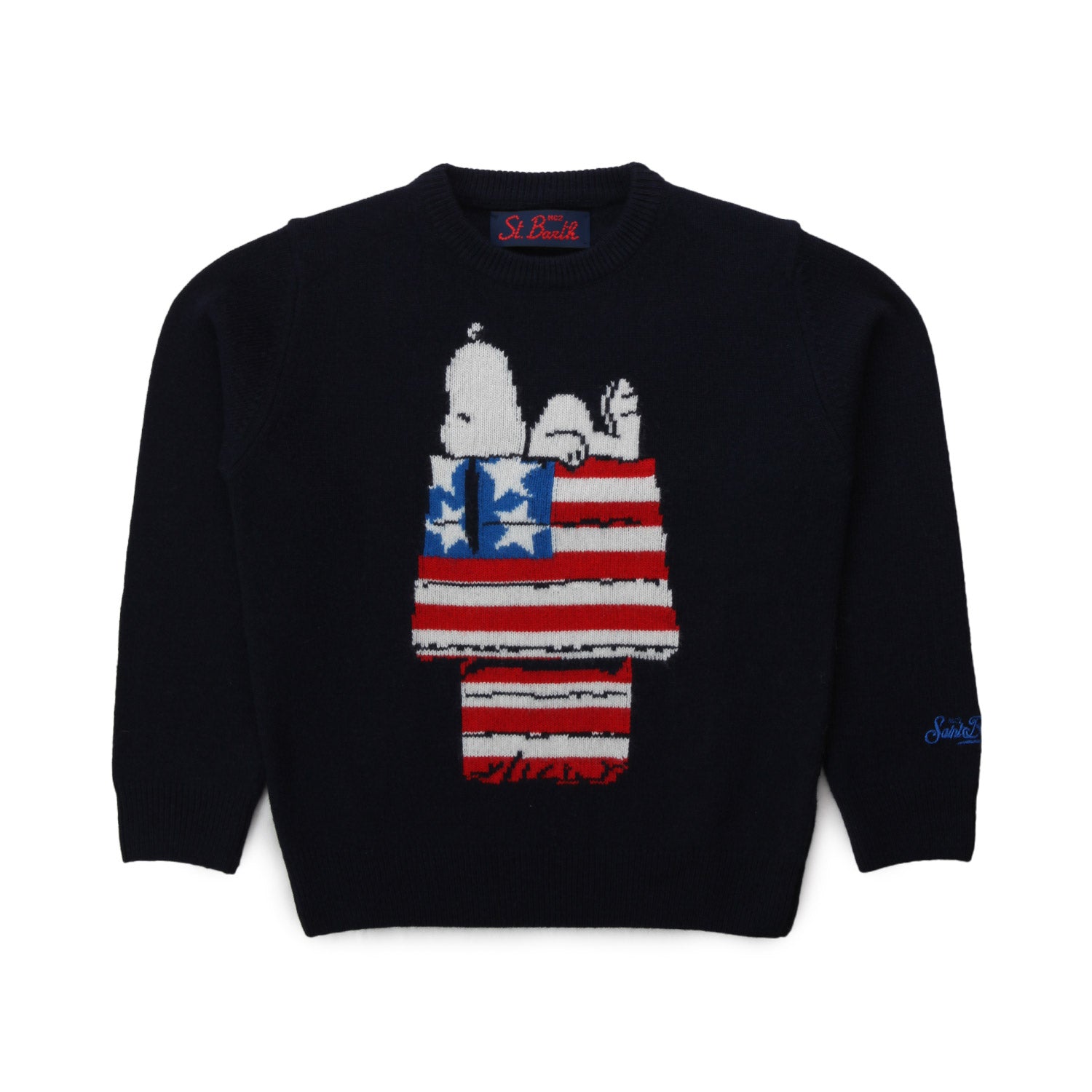 MAGLIONE SNOOPY USA BLU SCURO BAMBINO UNISEX - annameglio.com abbigliamento moda