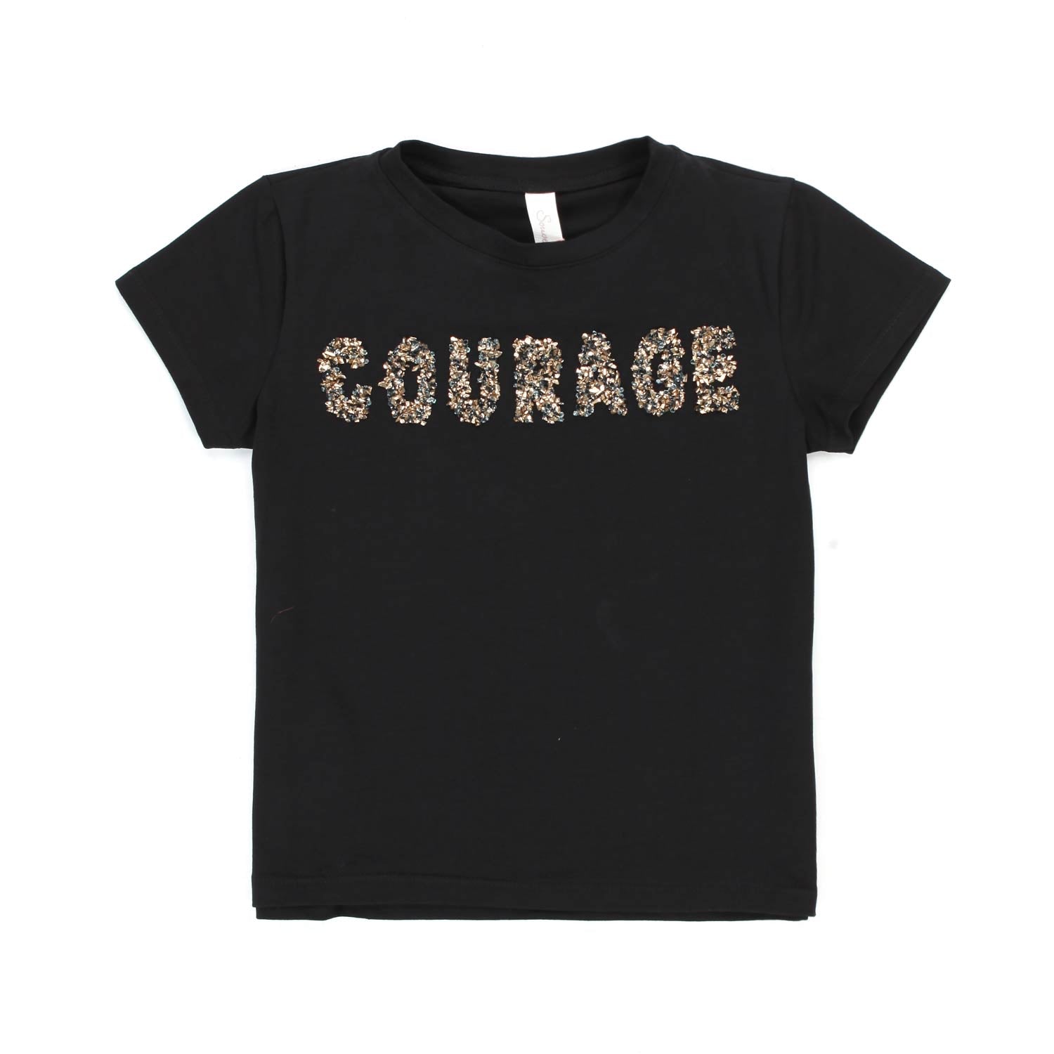 T-SHIRT NERA PAILLETTES TEENAGER - annameglio.com abbigliamento moda
