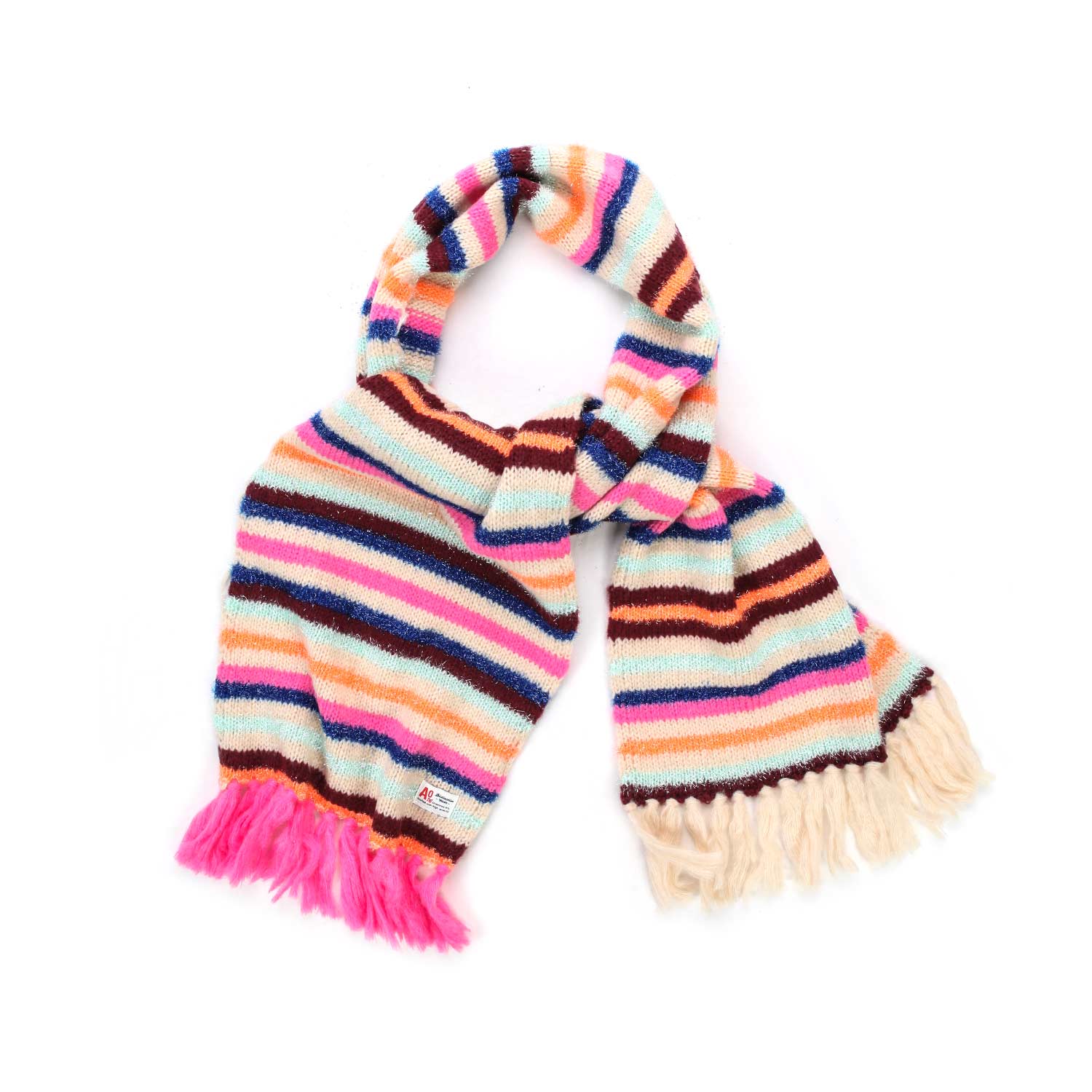 SCIARPA A RIGHE MULTICOLOR BAMBINA E TEEN - annameglio.com abbigliamento moda