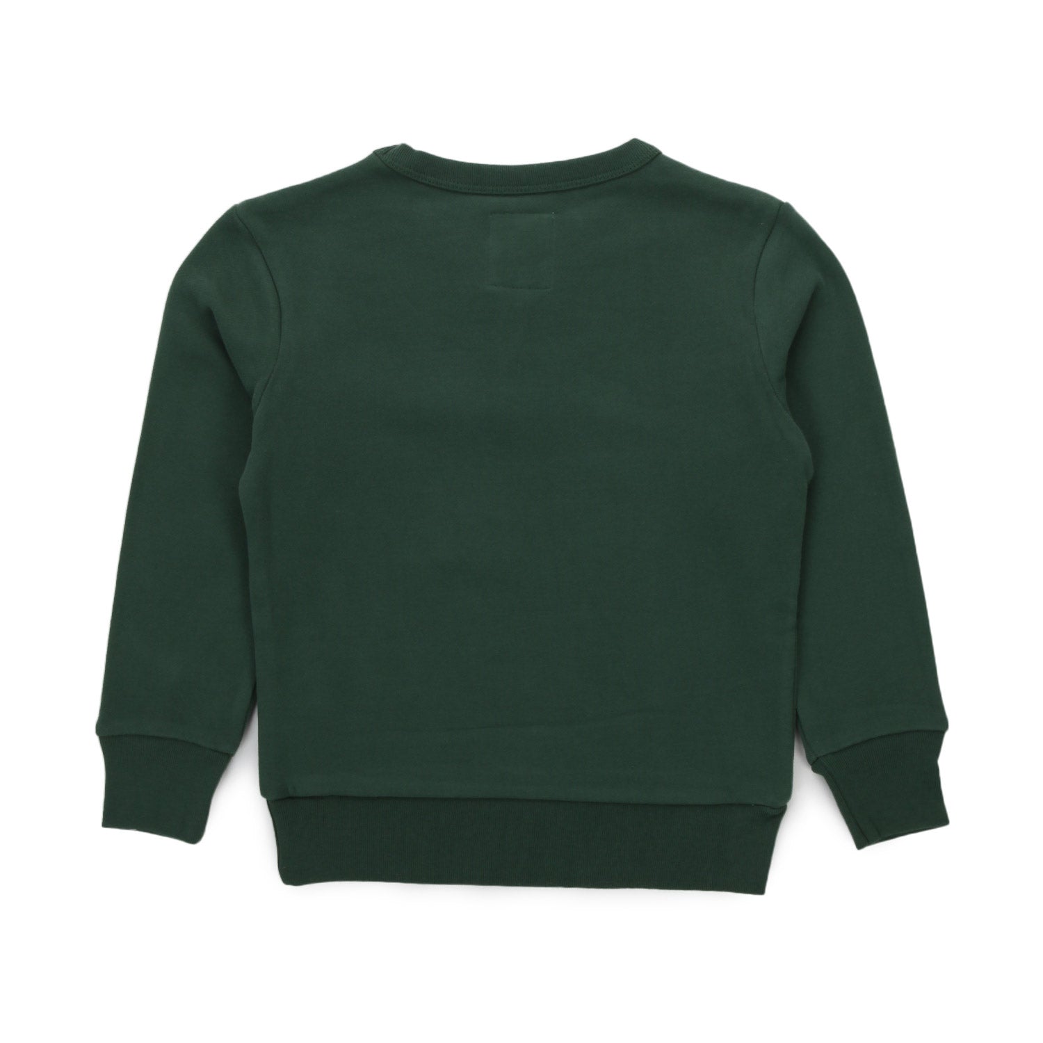 FELPA VERDE SCURO CON RICAMO BAMBINO - annameglio.com abbigliamento moda