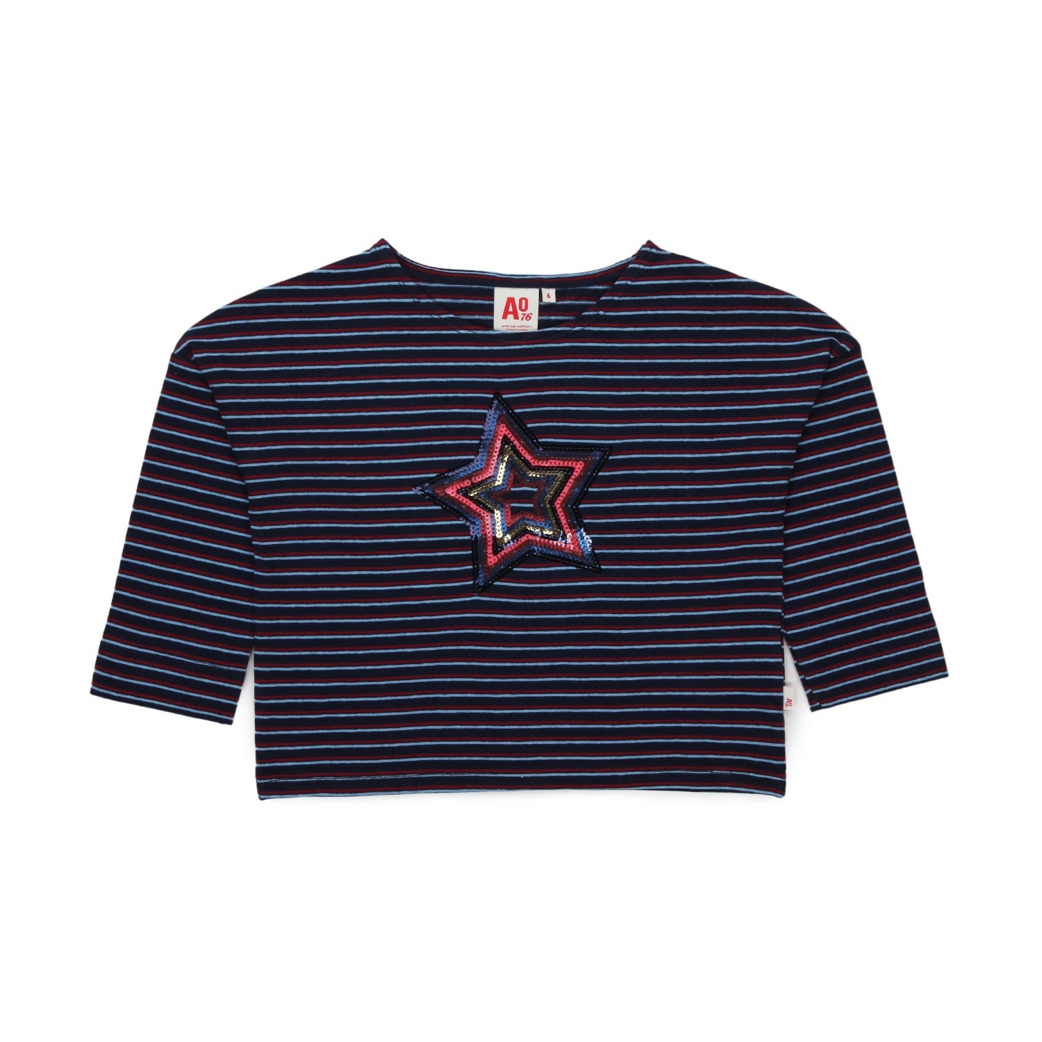 T-SHIRT BLU A RIGHE BAMBINA E TEENAGER - annameglio.com abbigliamento moda