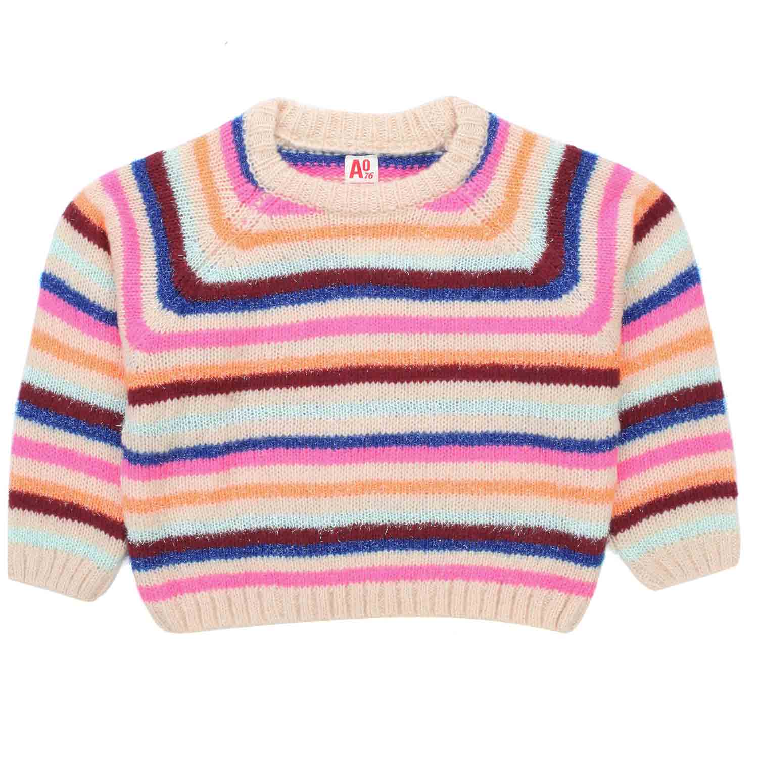 PULLOVER A RIGHE MULTICOLOR BAMBINA E TEEN - annameglio.com abbigliamento moda
