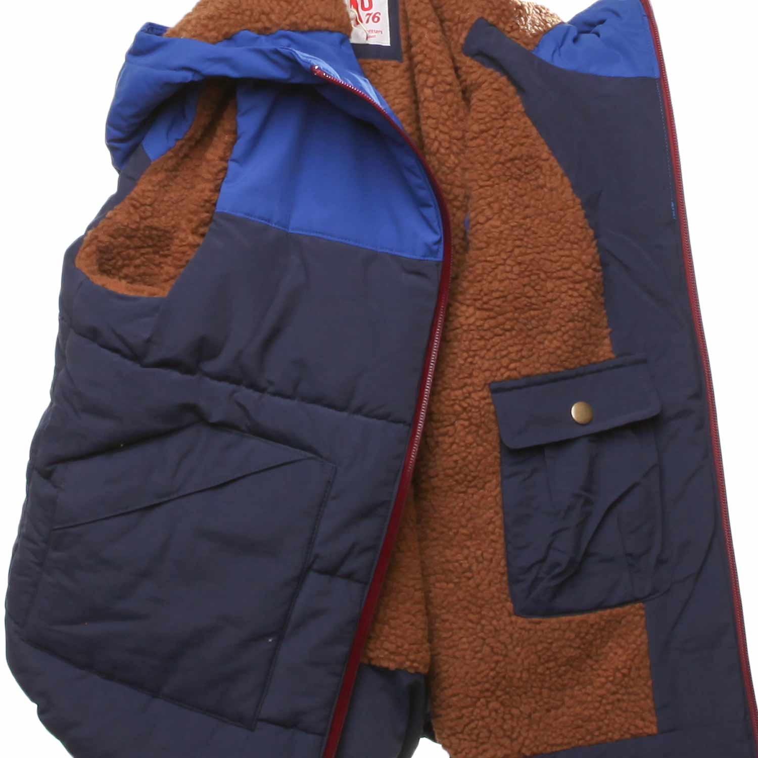 GILET IMBOTTITO BLU E MARRONE BAMBINO E TEEN - annameglio.com abbigliamento moda