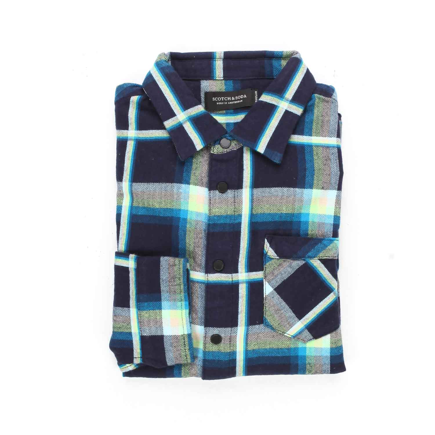 CAMICIA FLANELLA A QUADRI BLU BAMBINO E TEEN - annameglio.com abbigliamento moda