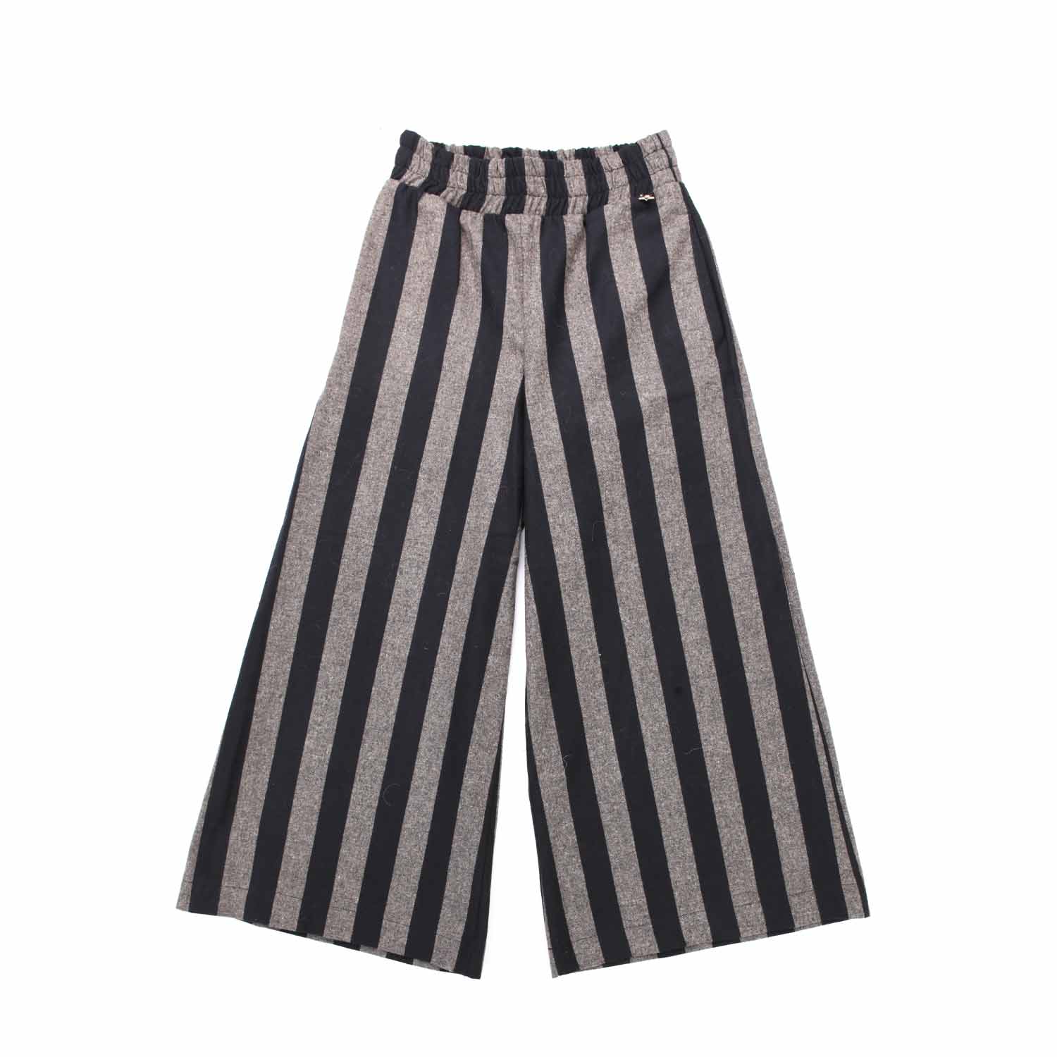 PANTALONE LARGO A RIGHE BAMBINA E RAGAZZA - annameglio.com abbigliamento moda