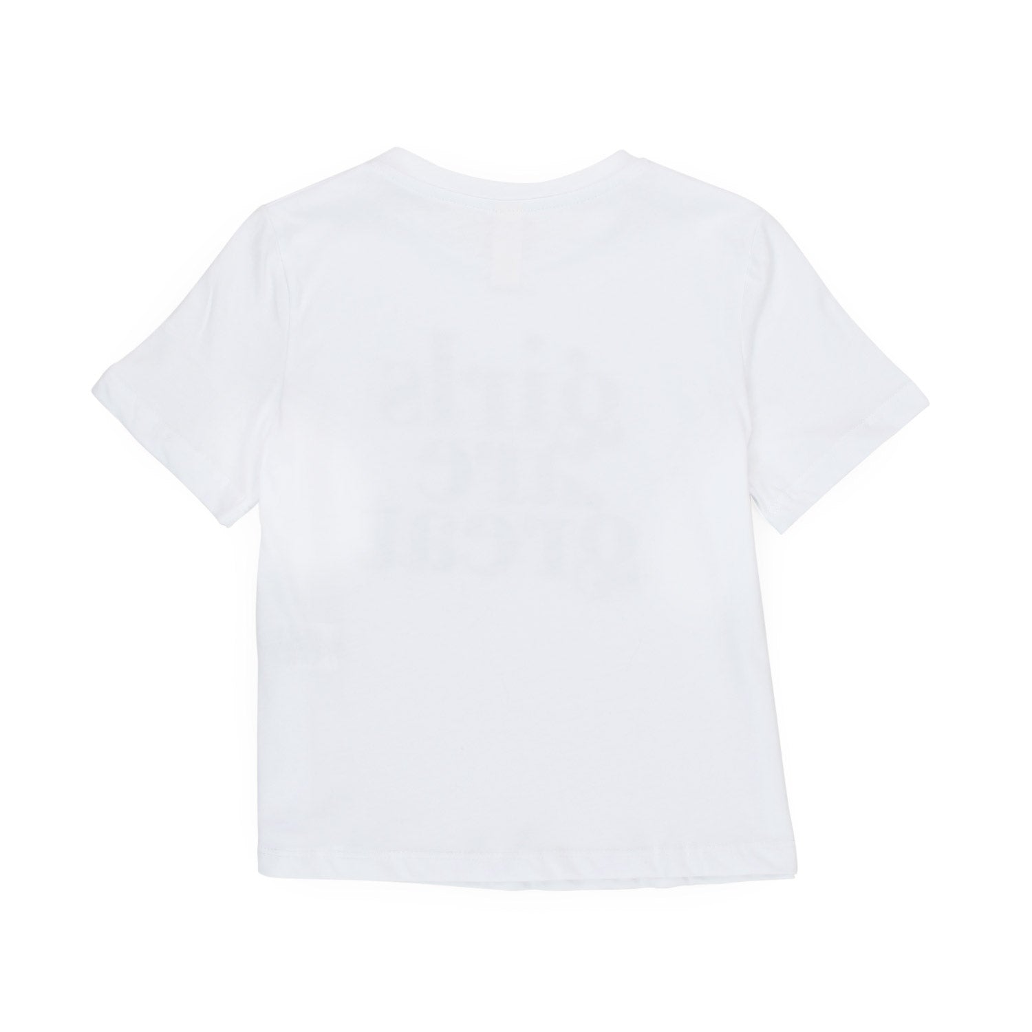 T-SHIRT BIANCA CON LETTERING NERO BAMBINA E TEEN - annameglio.com abbigliamento moda