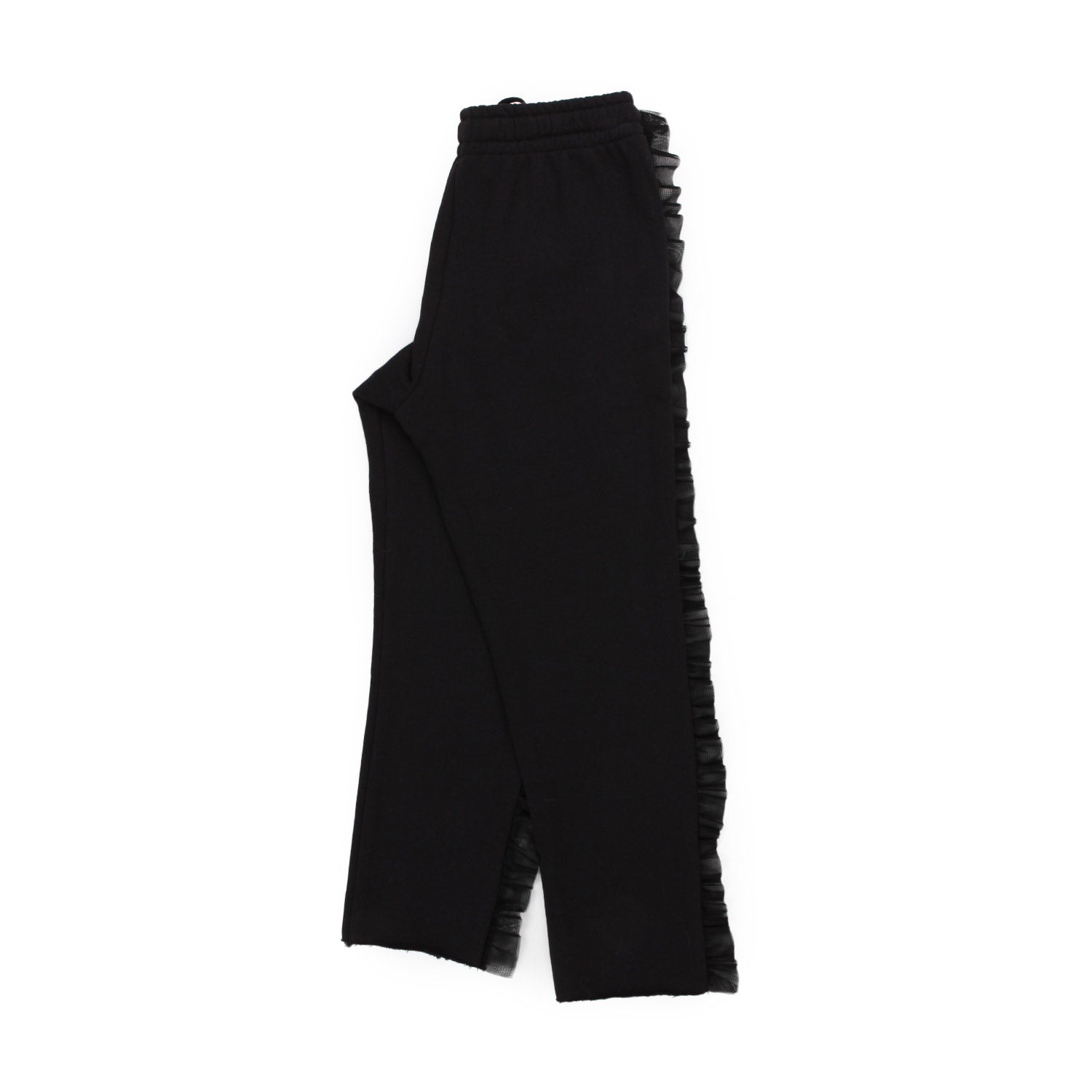 PANTALONE FELPA NERO CON TULLE BAMBINA E TEEN - annameglio.com abbigliamento moda