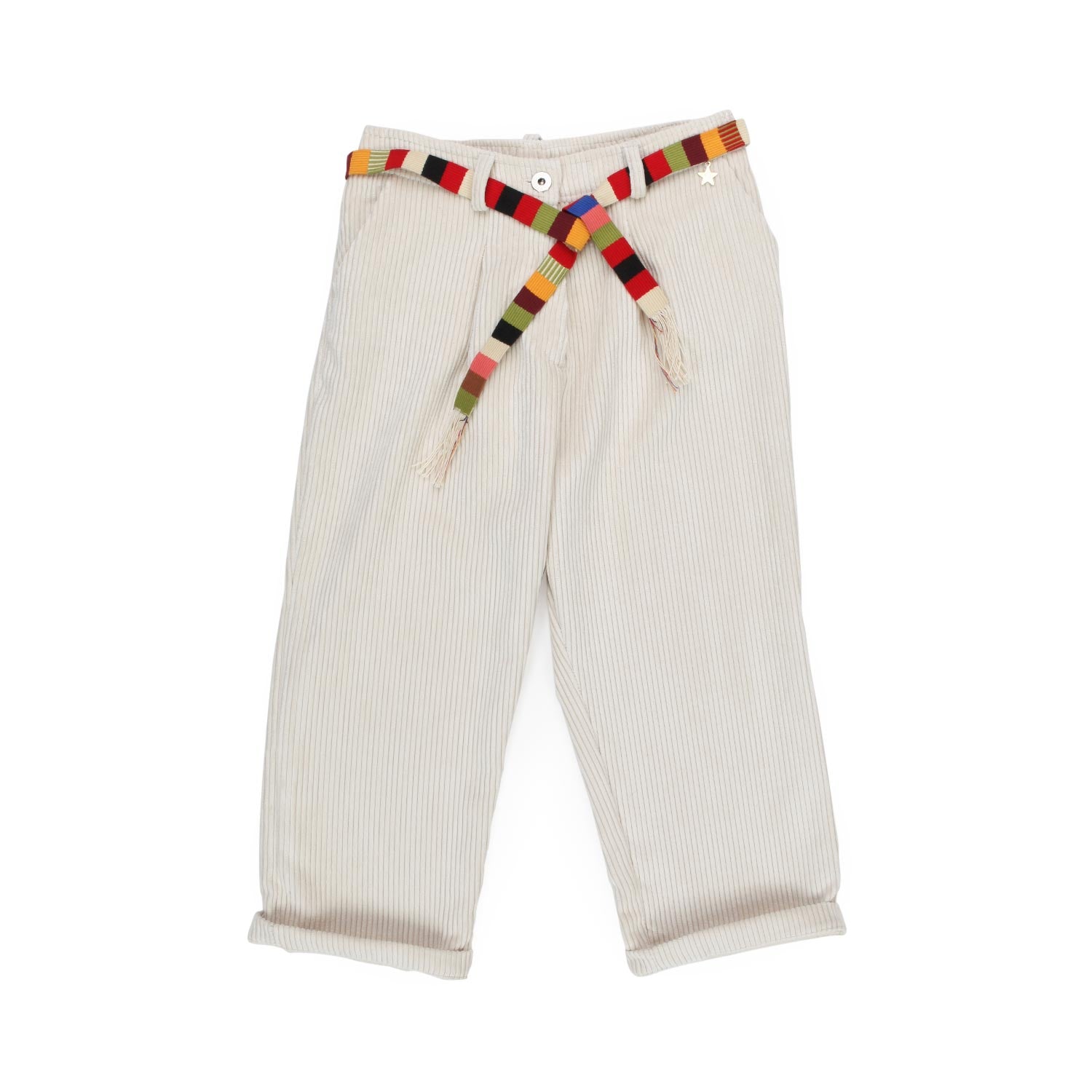 PANTALONE CURDUROY PANNA BAMBINA E TEEN - annameglio.com abbigliamento moda