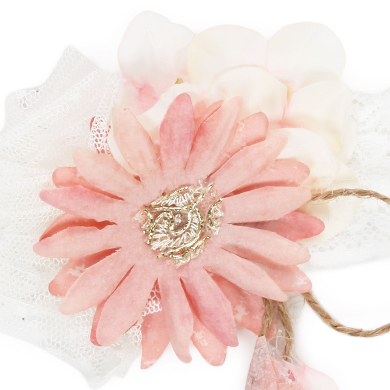 FASCIA CAPELLI FLOREALE BIANCA BAMBINA - annameglio.com abbigliamento moda