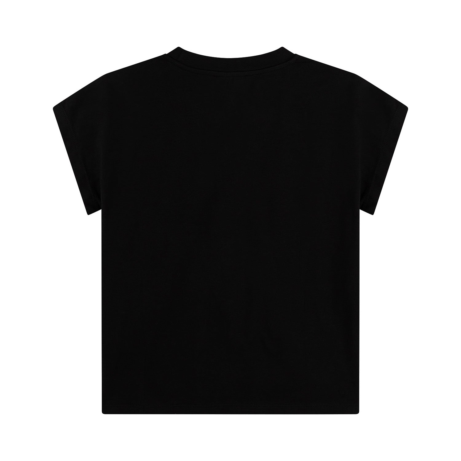 T-SHIRT NERA CON LETTERING BAMBINA E TEEN - annameglio.com abbigliamento moda