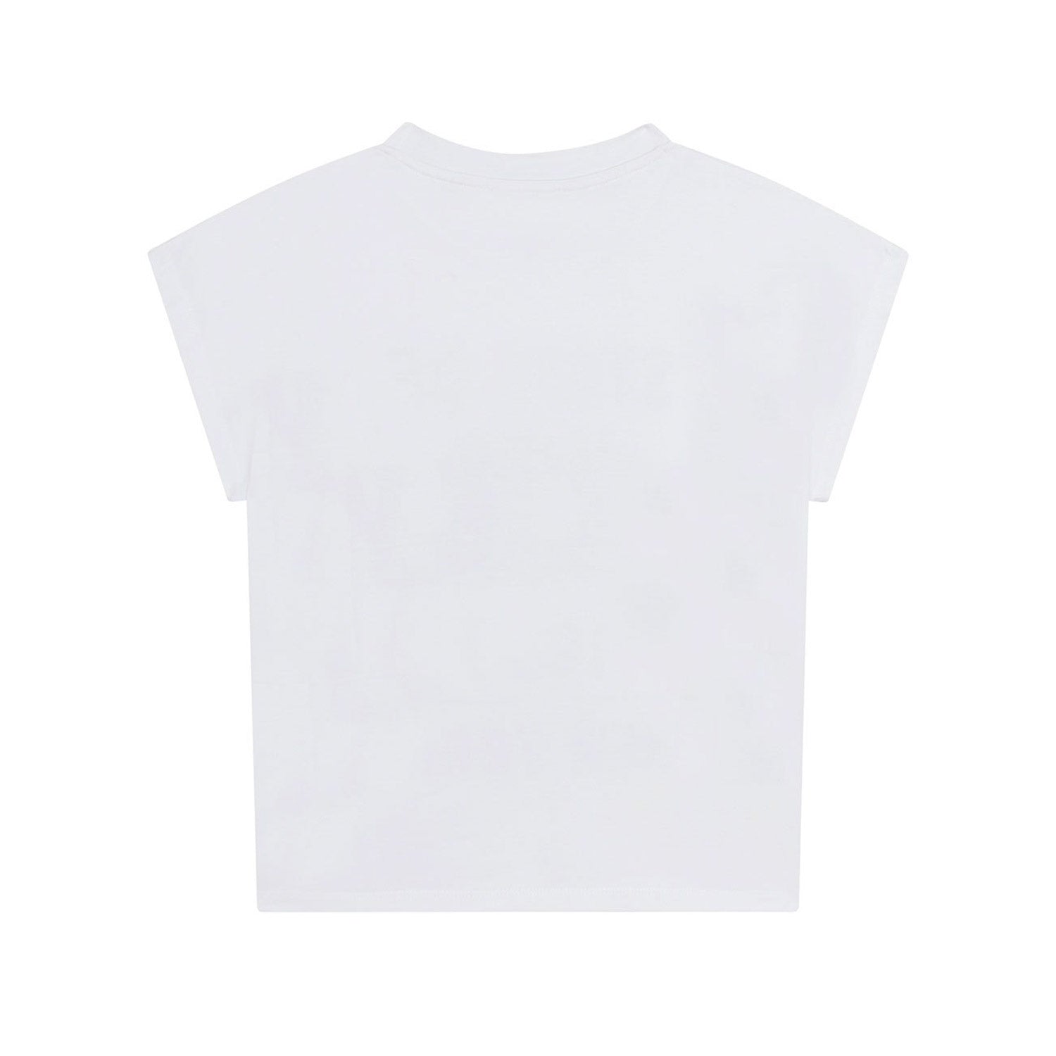 T-SHIRT BIANCA CON STAMPA GIRL 01 - annameglio.com abbigliamento moda