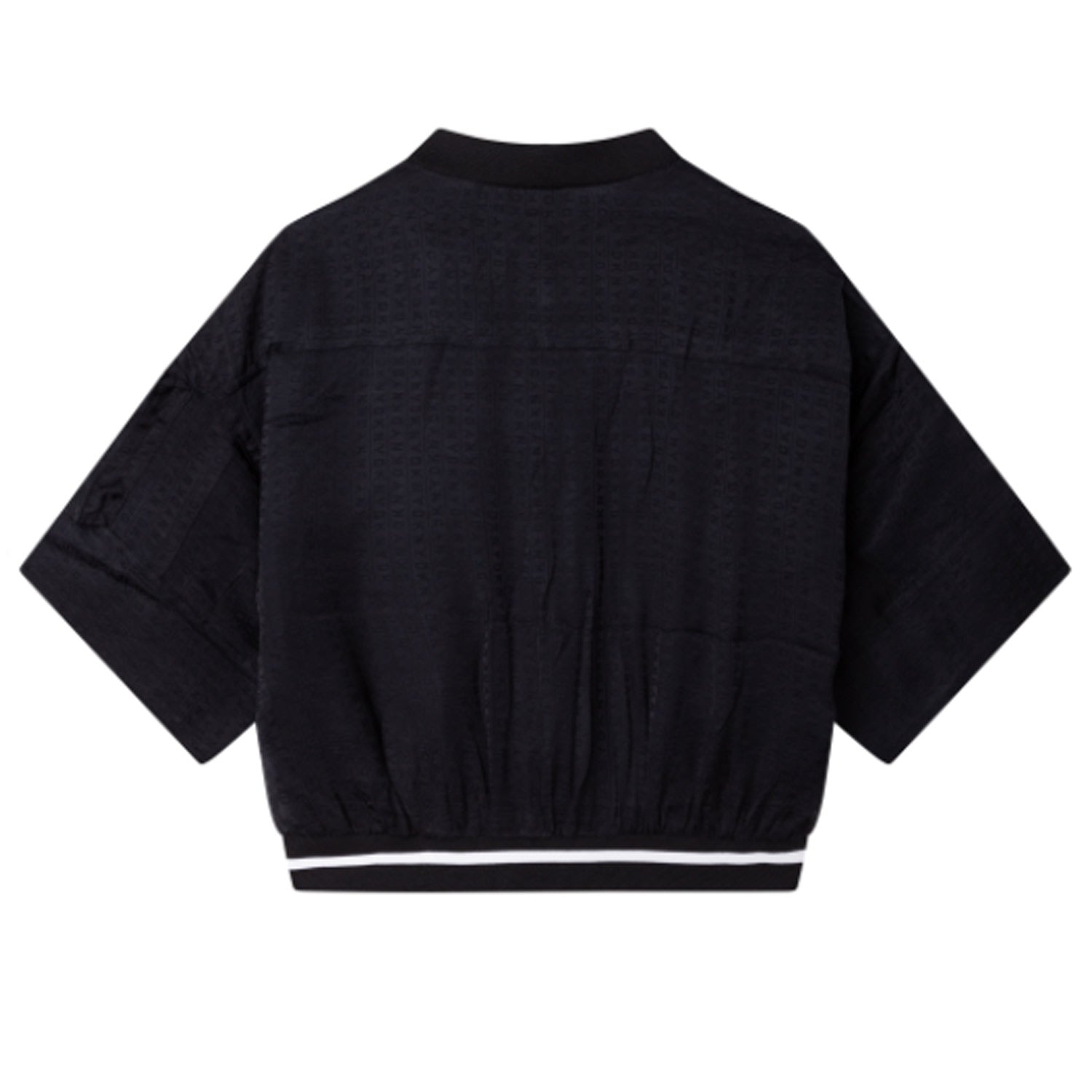 BOMBER NERO CON LOGHI JACQUARD BAMBINA E TEEN - annameglio.com abbigliamento moda