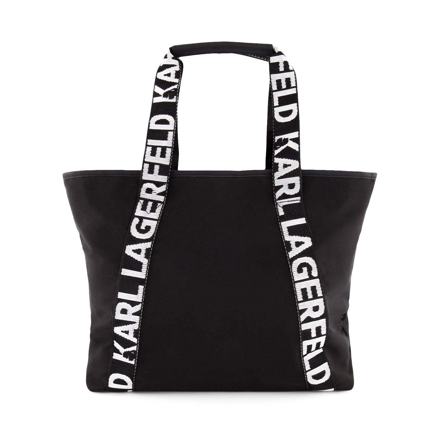 BORSA TOTE NERA CON LOGHI BIANCHI - annameglio.com abbigliamento moda