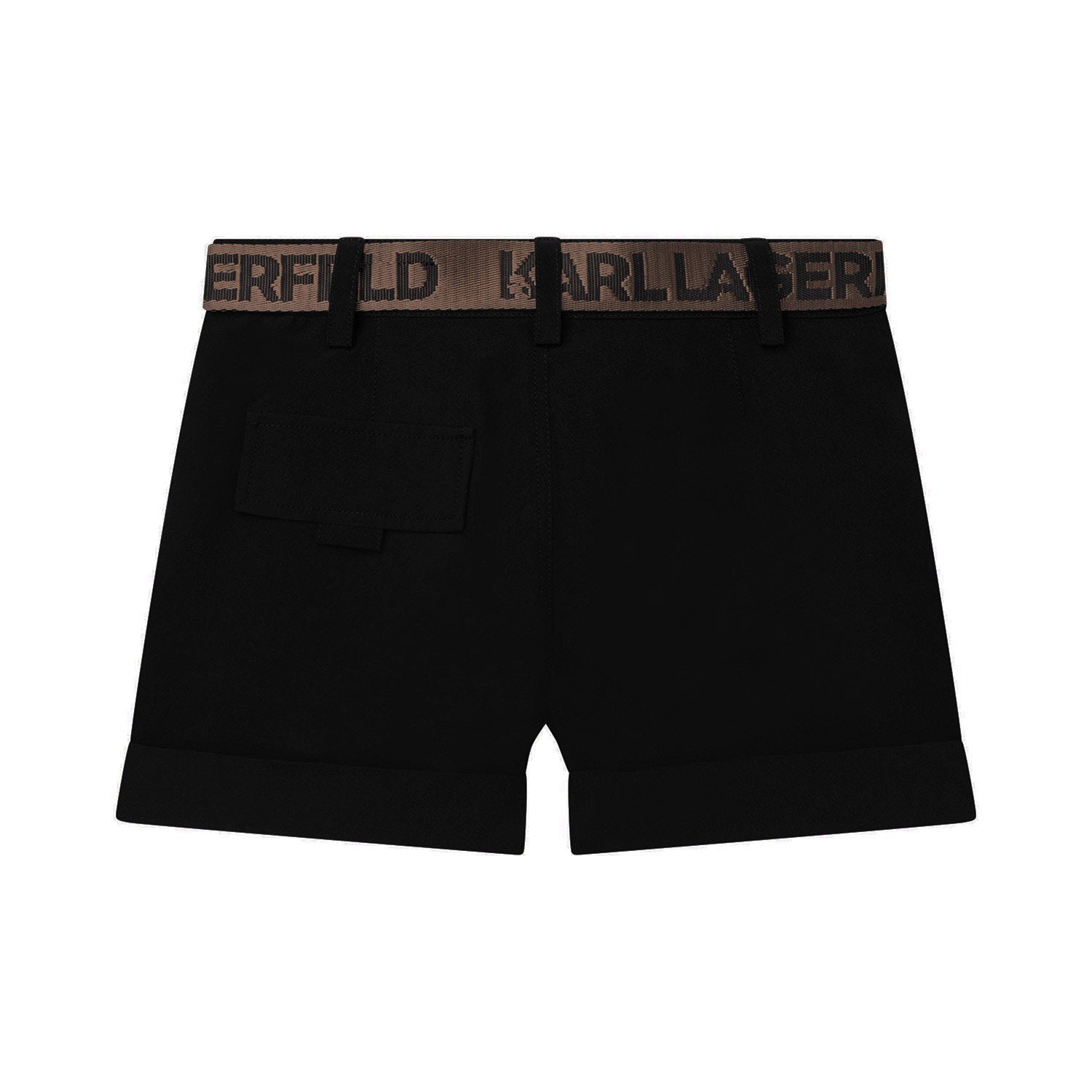 SHORTS NERI CON CINTA ORO BAMBINA E TEEN - annameglio.com abbigliamento moda