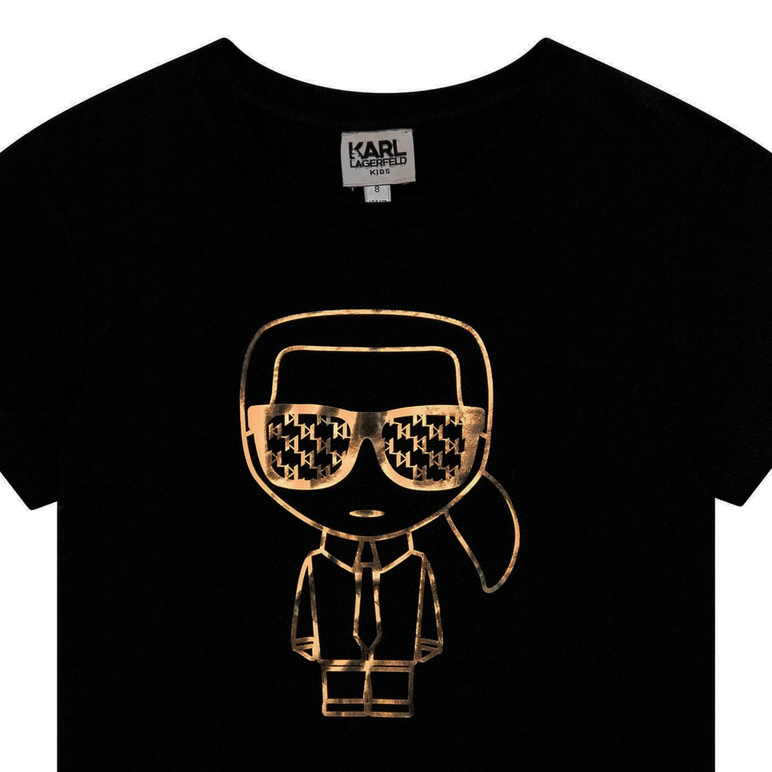 T-SHIRT IKONIK NERA E ORO BAMBINA E TEEN - annameglio.com abbigliamento moda