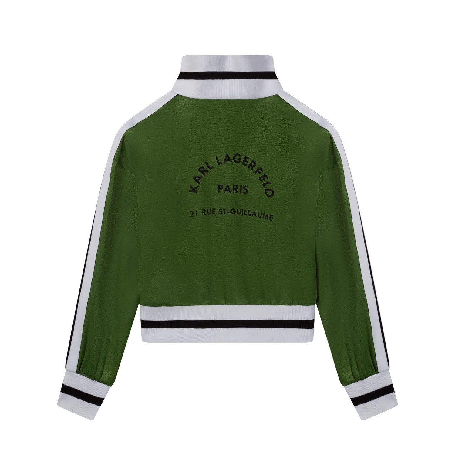 FELPA VERDE E BIANCA CON ZIP BAMBINA E TEEN - annameglio.com abbigliamento moda