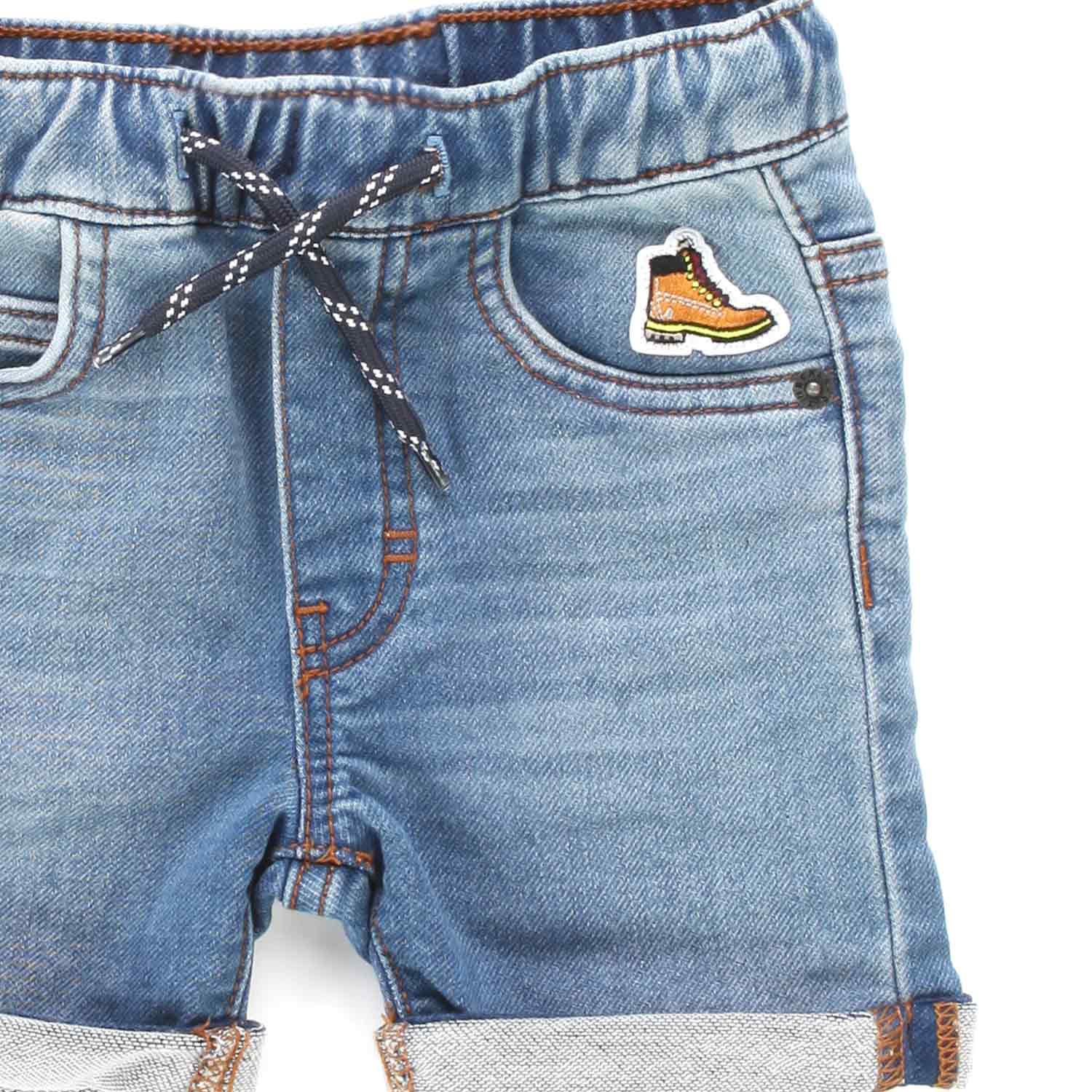 BERMUDA DI JEANS CON PATCH BAMBINO E BEBÈ - annameglio.com abbigliamento moda