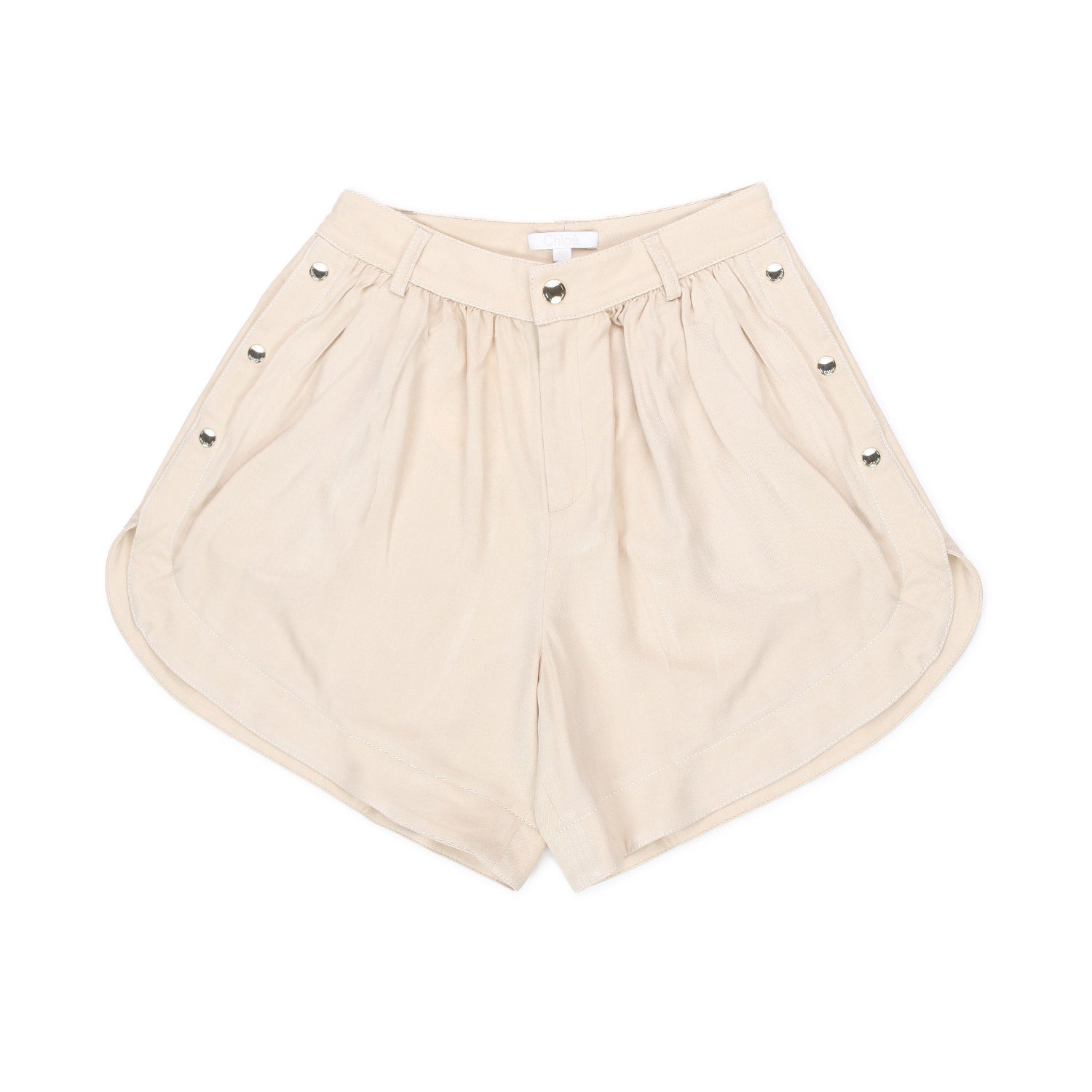 SHORTS IN TWILL BEIGE BAMBINA E TEENAGER - annameglio.com abbigliamento moda