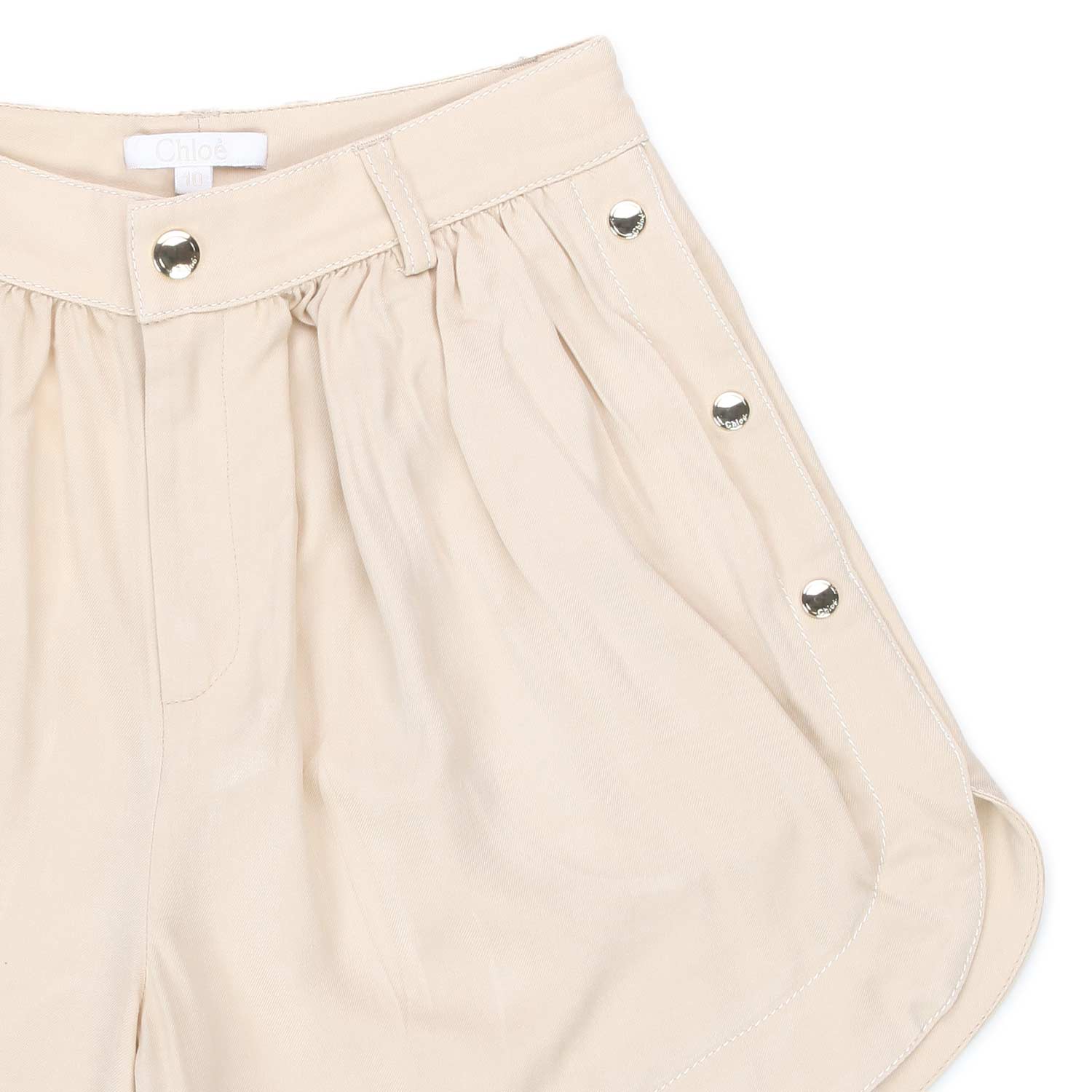 SHORTS IN TWILL BEIGE BAMBINA E TEENAGER - annameglio.com abbigliamento moda