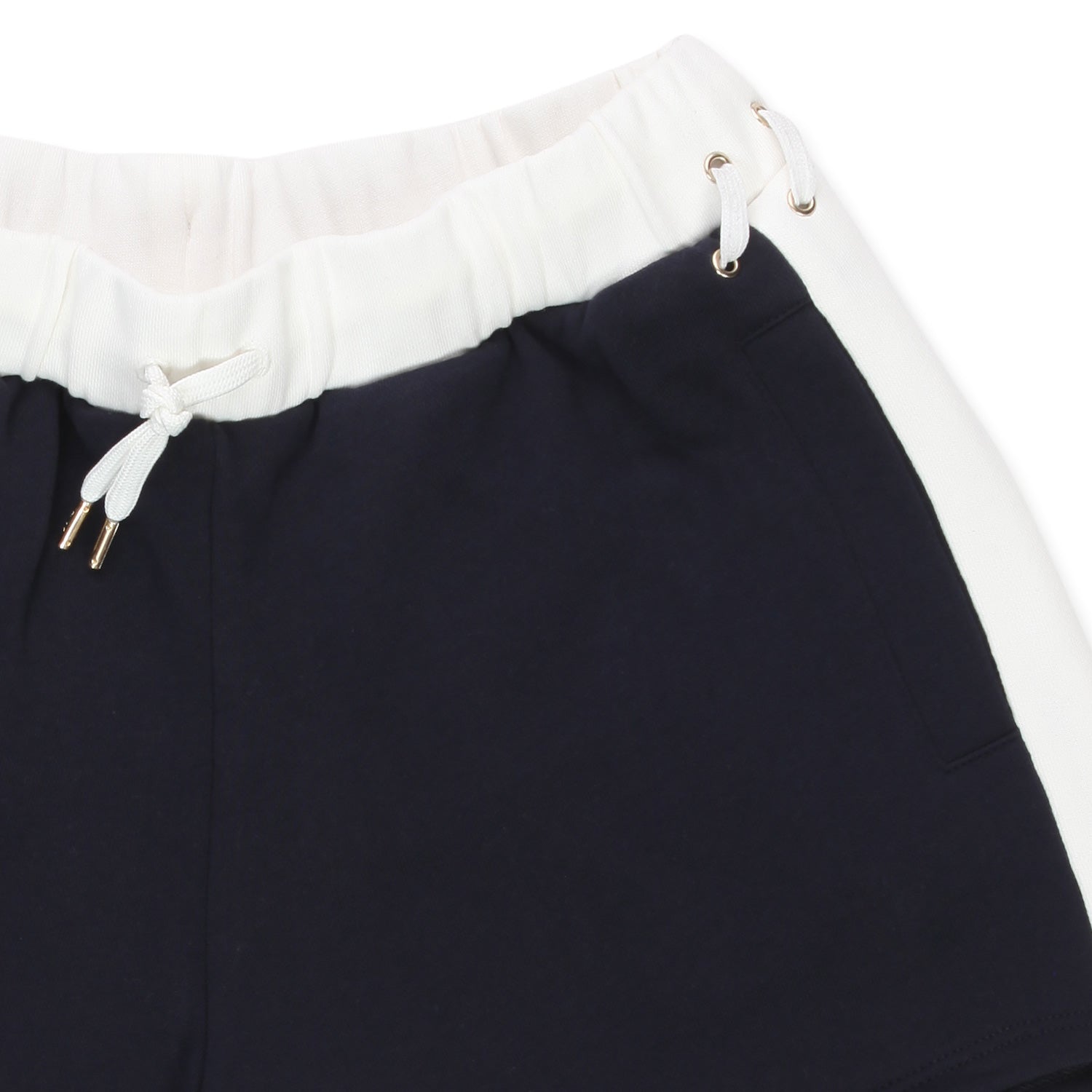 SHORTS BLU SCURO E BIANCHI BAMBINA E TEEN - annameglio.com abbigliamento moda