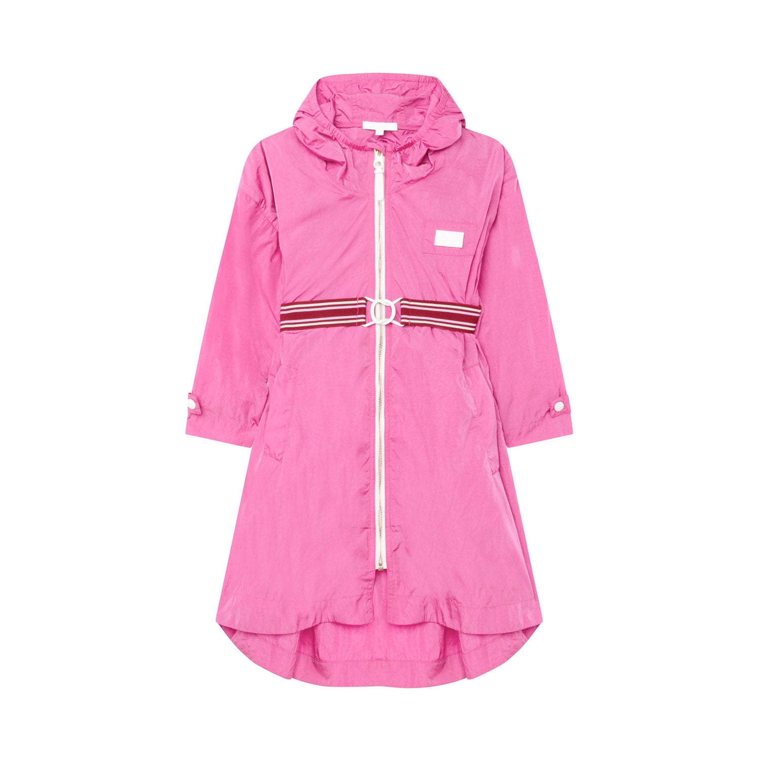 GIACCA A VENTO FUCSIA CON CAPPUCCIO BAMBINA TEEN - annameglio.com abbigliamento moda