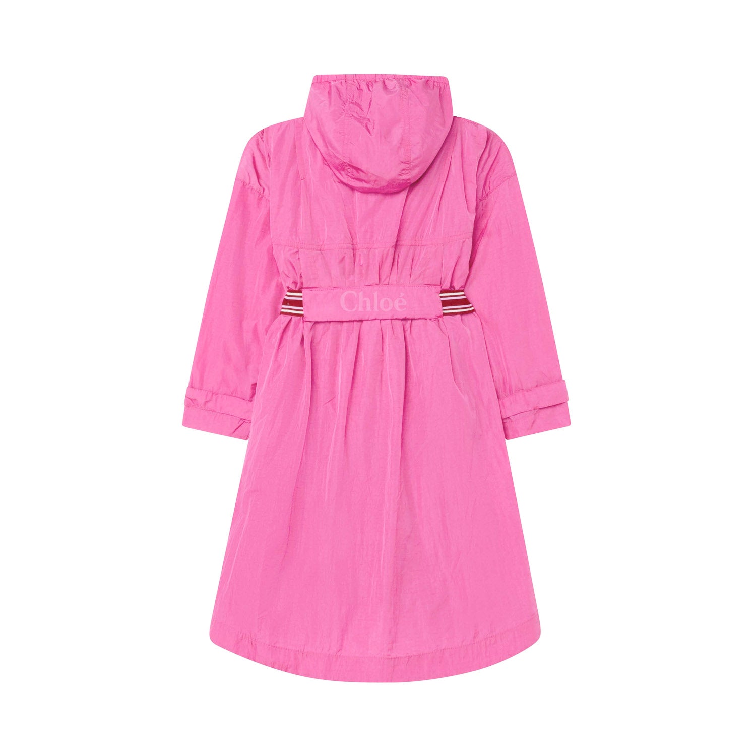 GIACCA A VENTO FUCSIA CON CAPPUCCIO BAMBINA TEEN - annameglio.com abbigliamento moda