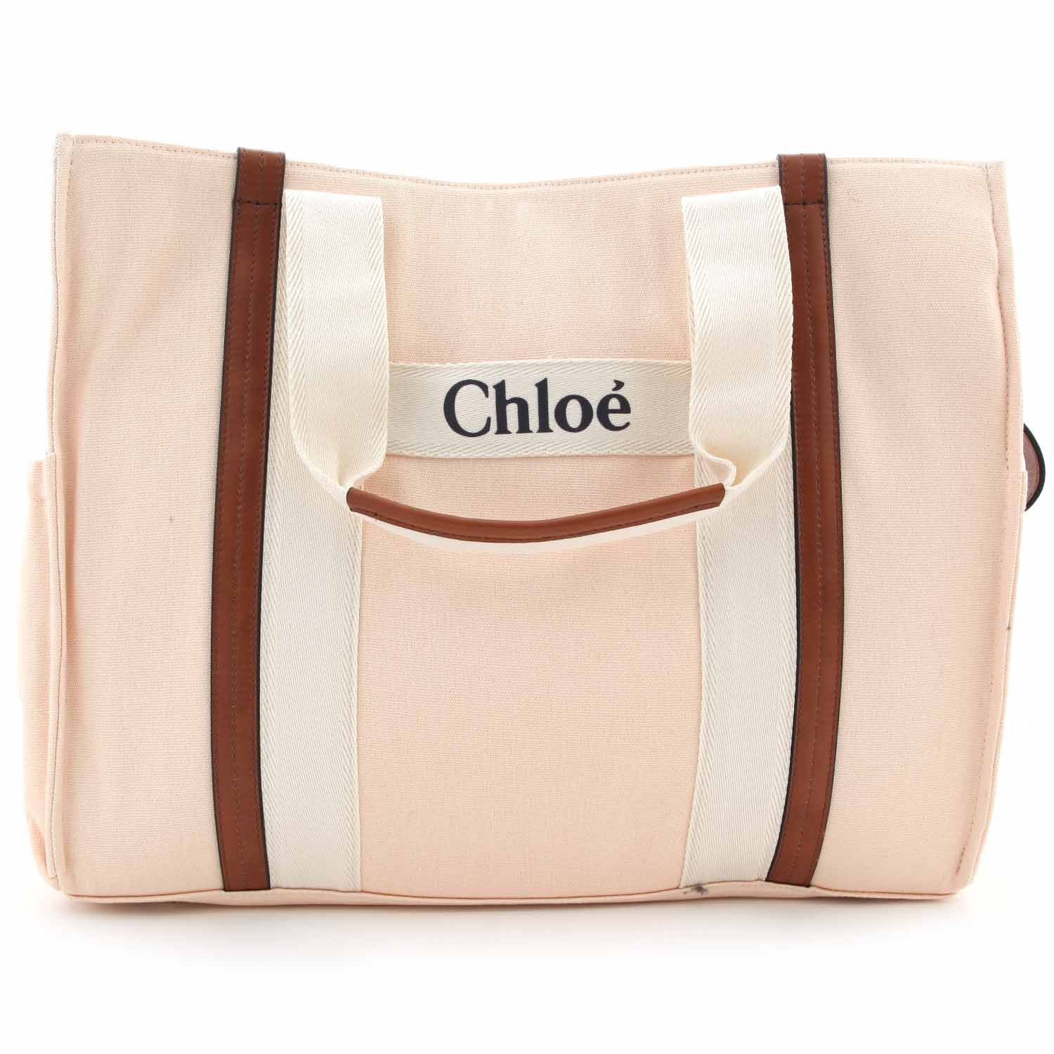 BORSA FASCIATOIO ROSA PALLIDO, PANNA E MARRONE - annameglio.com abbigliamento moda