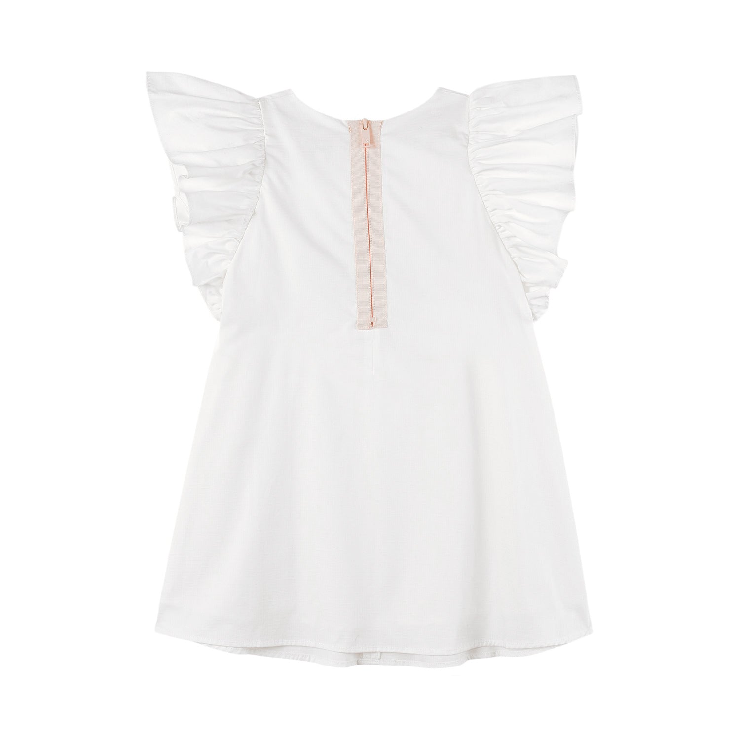 ABITO BIANCO PANNA CON ROUCHES BAMBINA E TEEN - annameglio.com abbigliamento moda