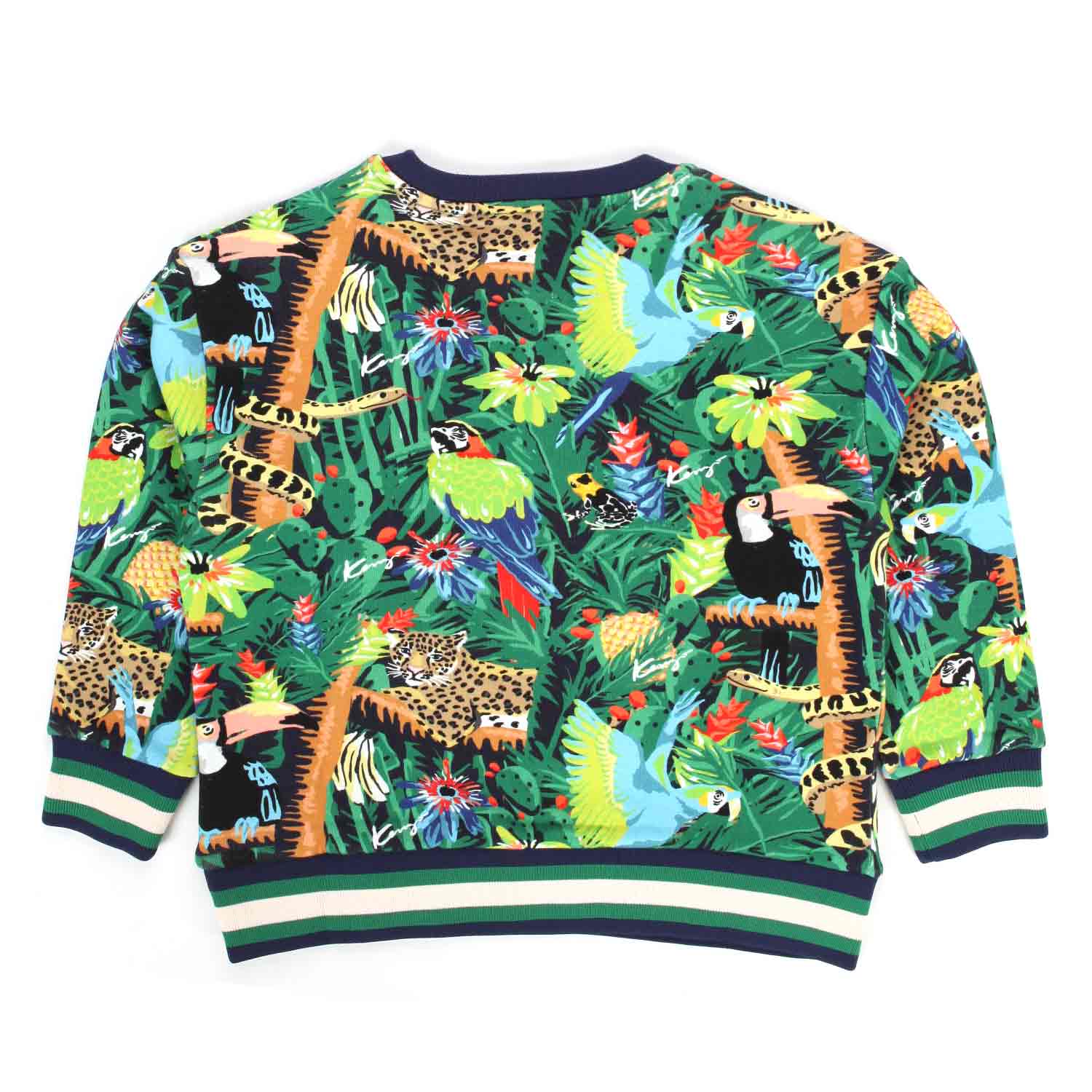 FELPA TROPICALE BLU E MULTICOLOR BAMBINA E TEEN - annameglio.com abbigliamento moda